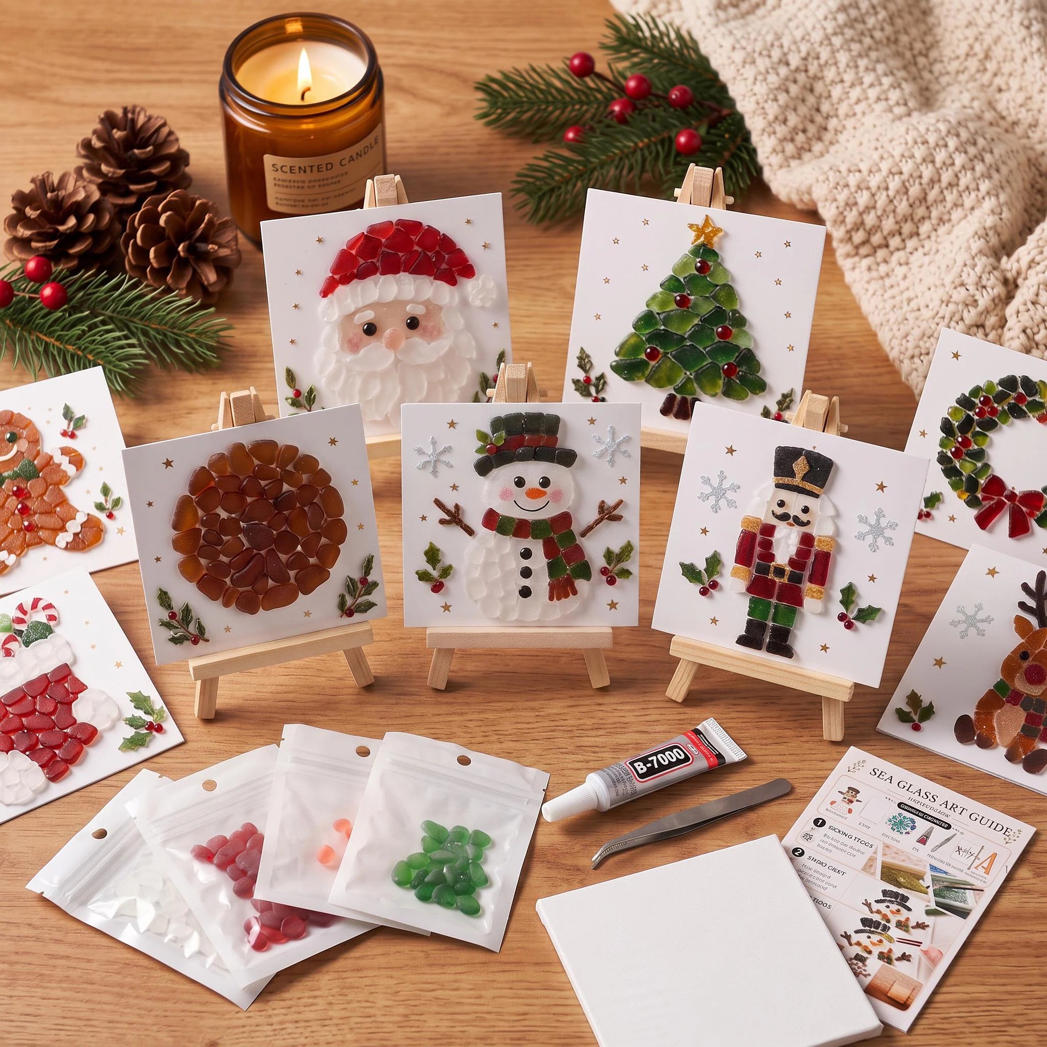 Christmas Santa Mosaic DIY Craft Kit
