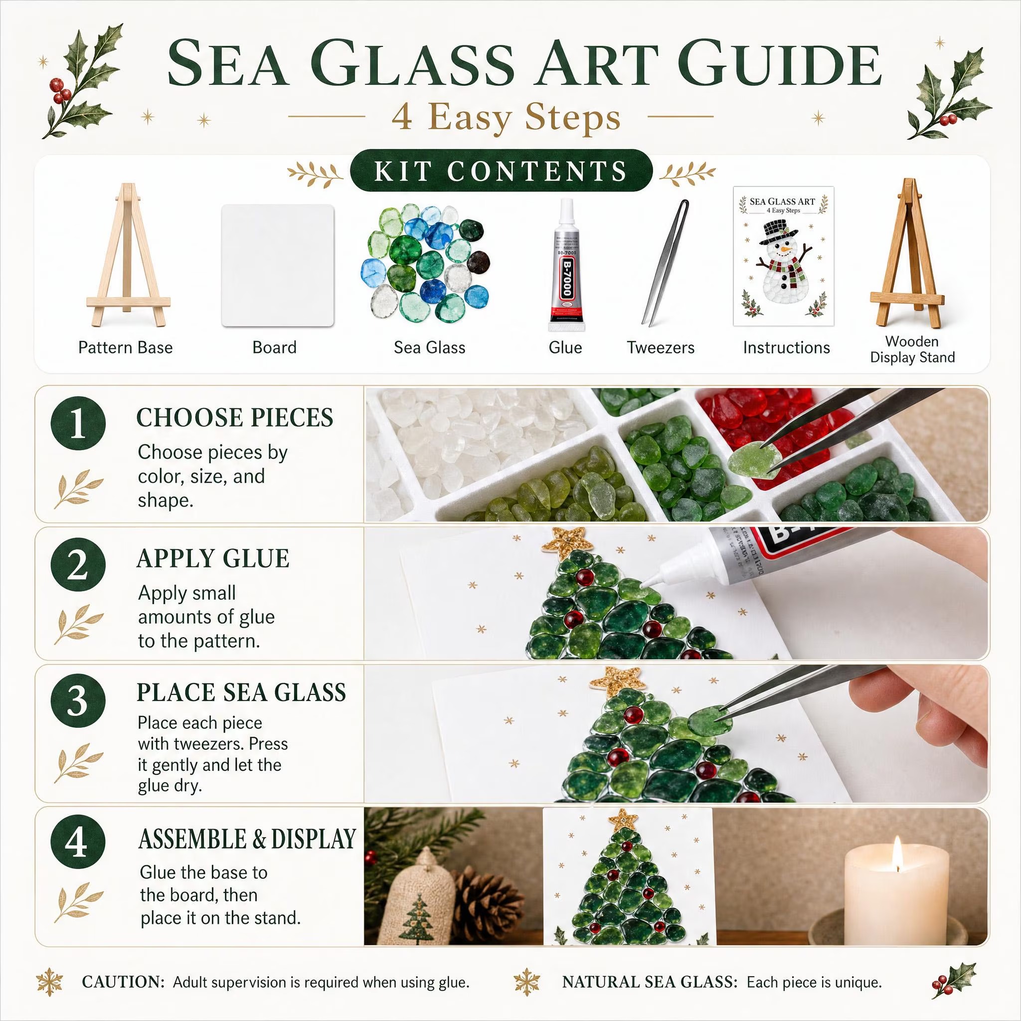 Christmas Santa Mosaic DIY Craft Kit