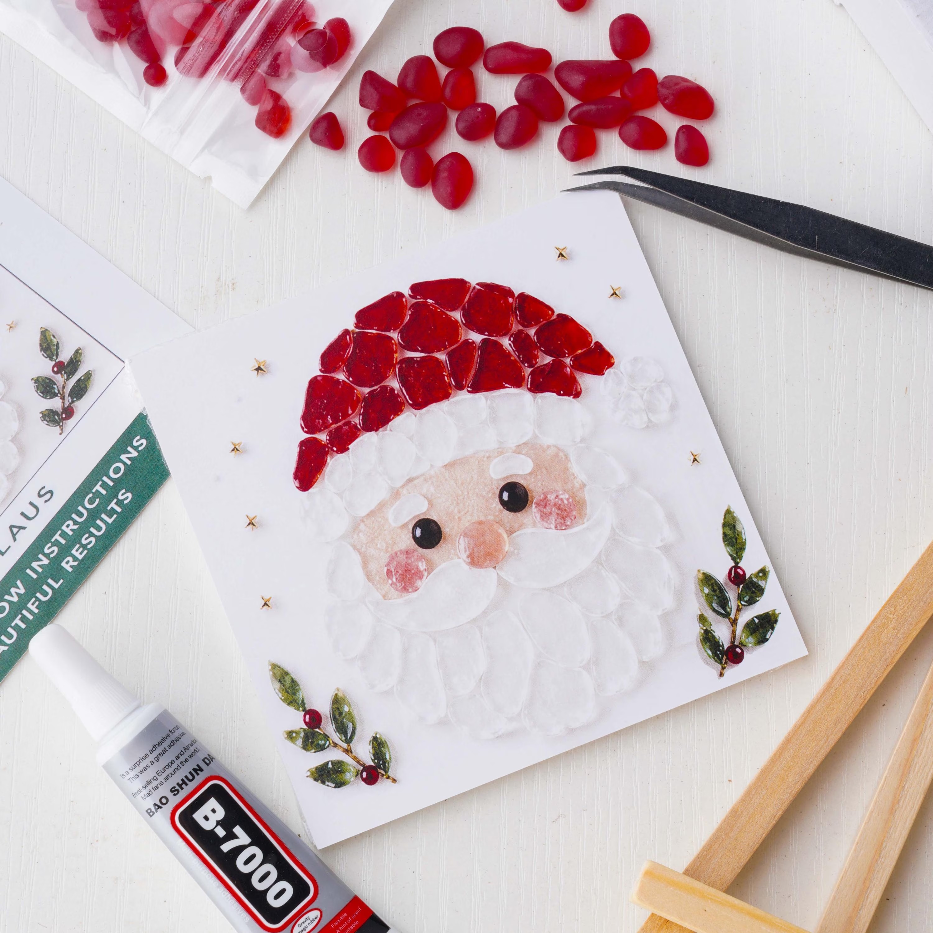 Christmas Santa Mosaic DIY Craft Kit