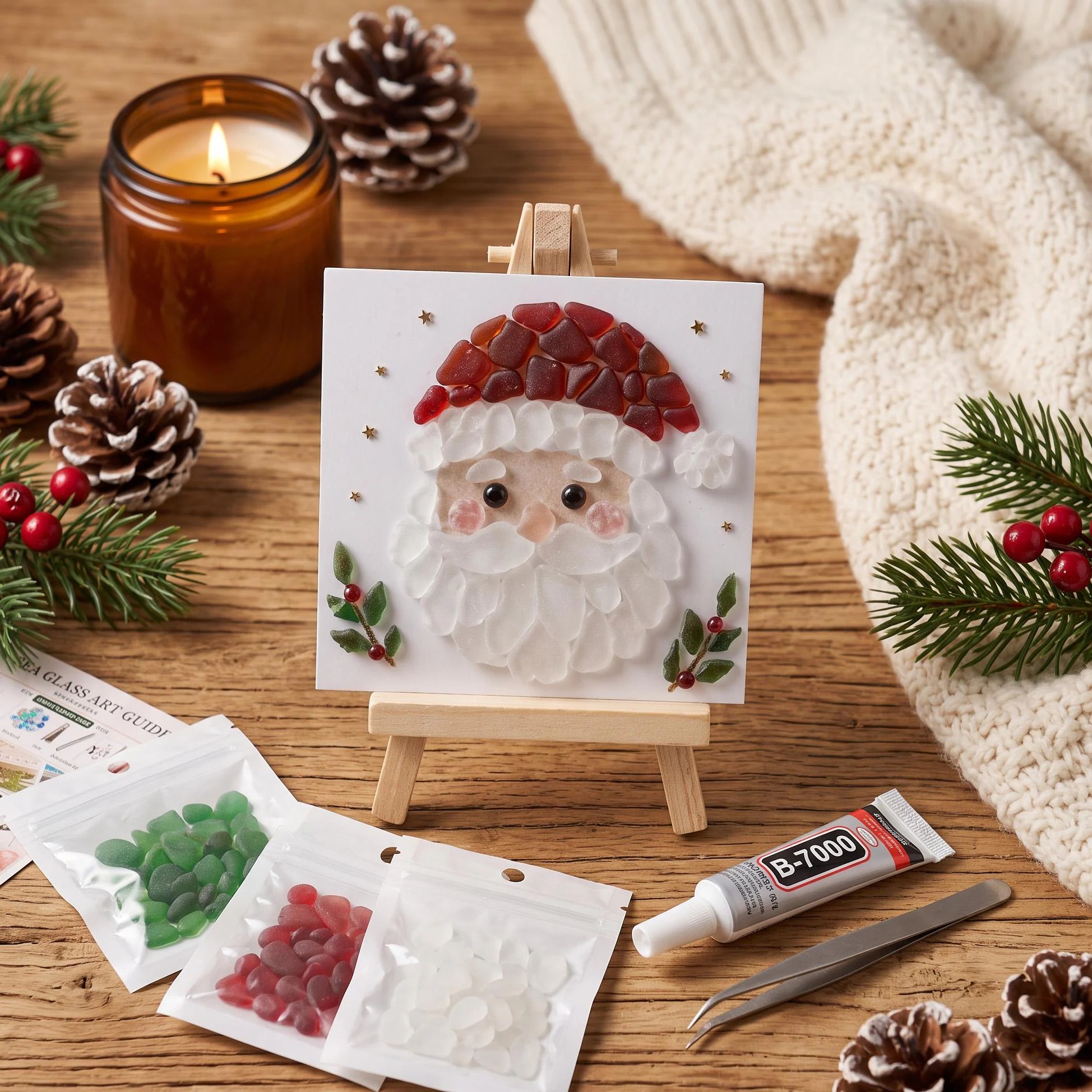 Christmas Santa Mosaic DIY Craft Kit