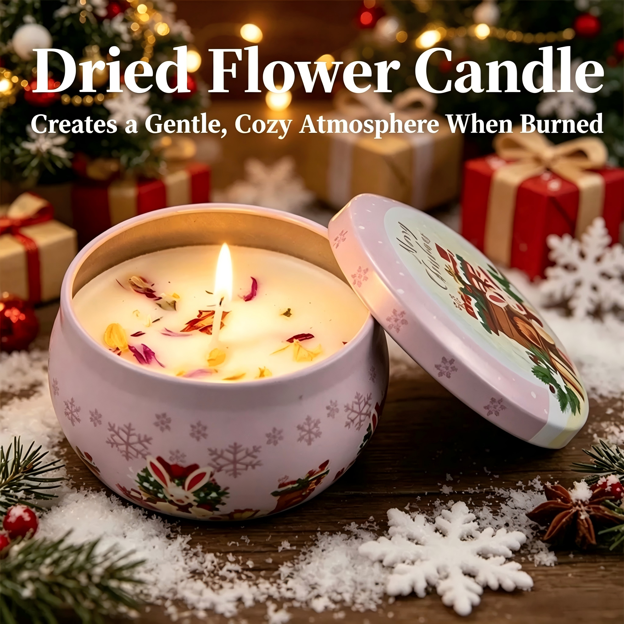 Christmas Scented Candle Gift Set – Decorative Candles for Christmas Parties