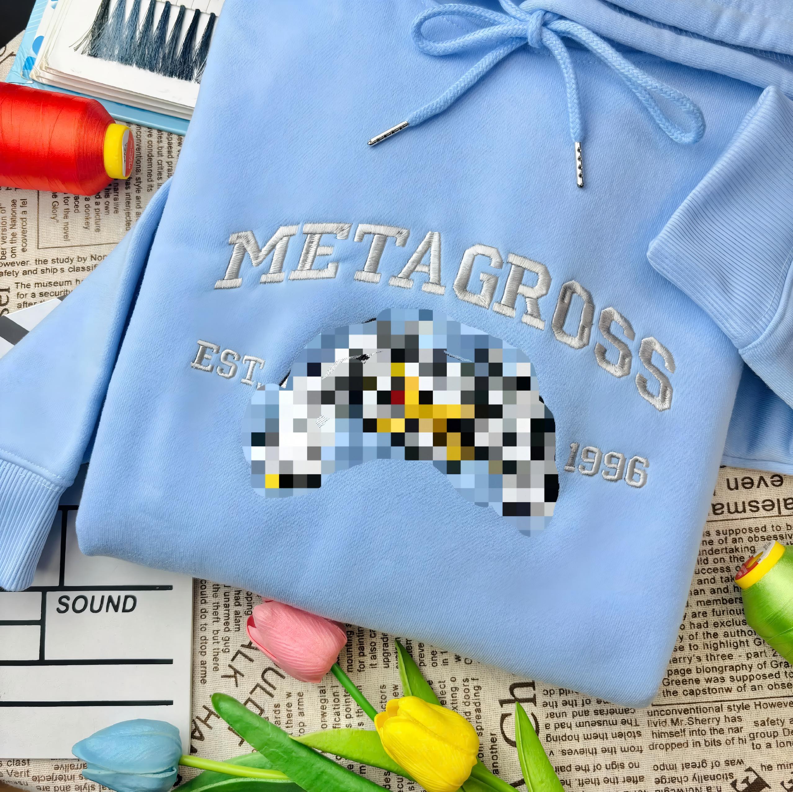 Custom Anime Poke Embroidered Sweatshirt-Gift For Custom