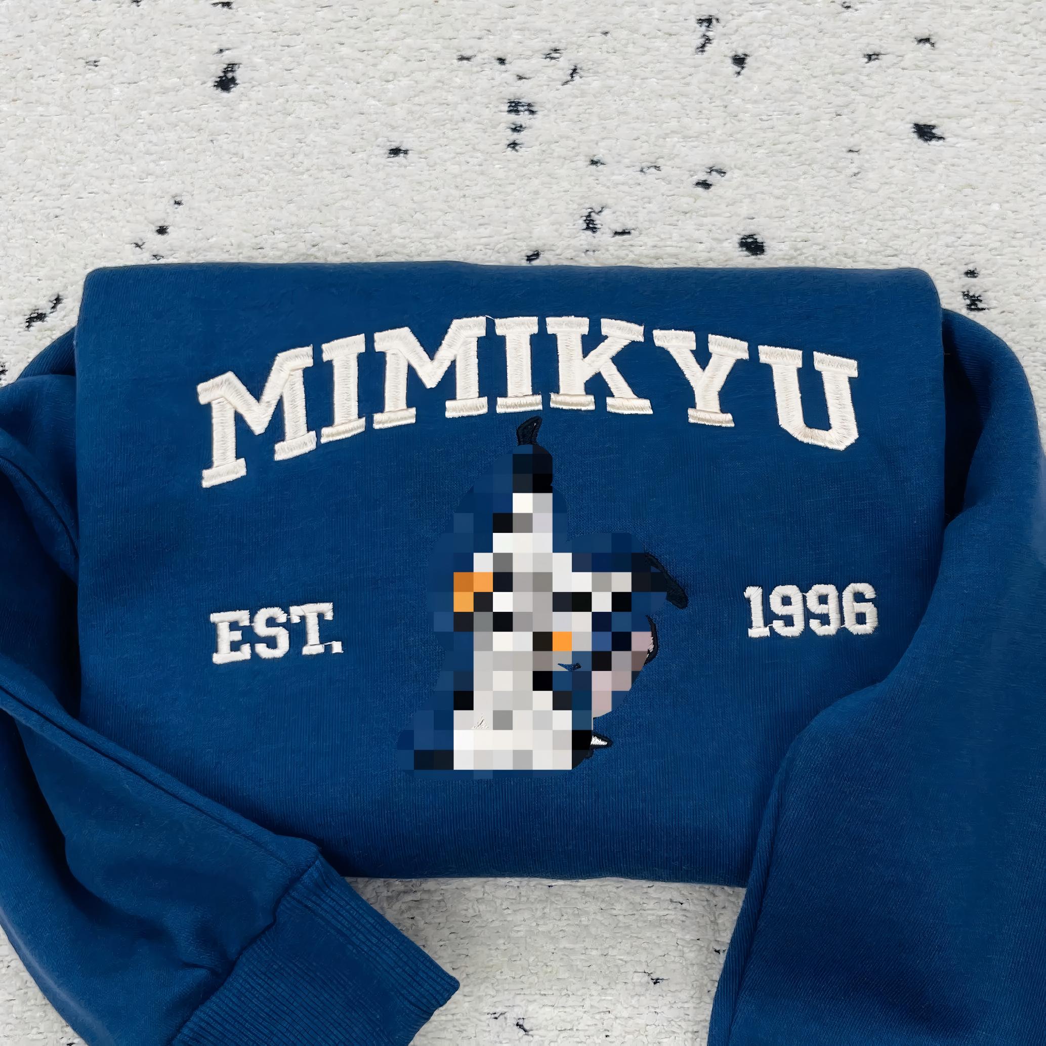 Custom Anime Poke Embroidered Sweatshirt-Gift For Custom