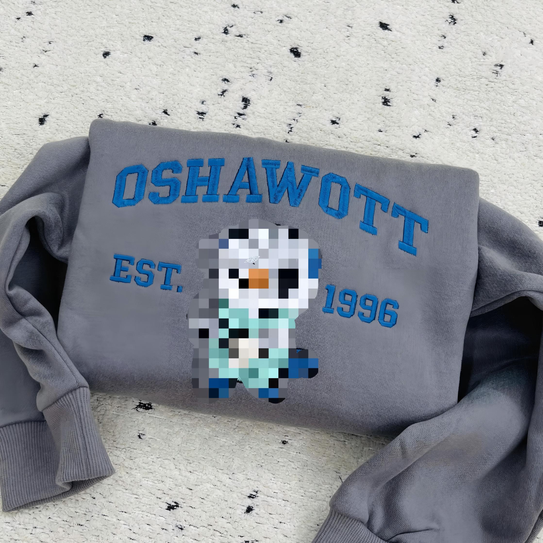 Custom Anime Poke Embroidered Sweatshirt-Gift For Custom