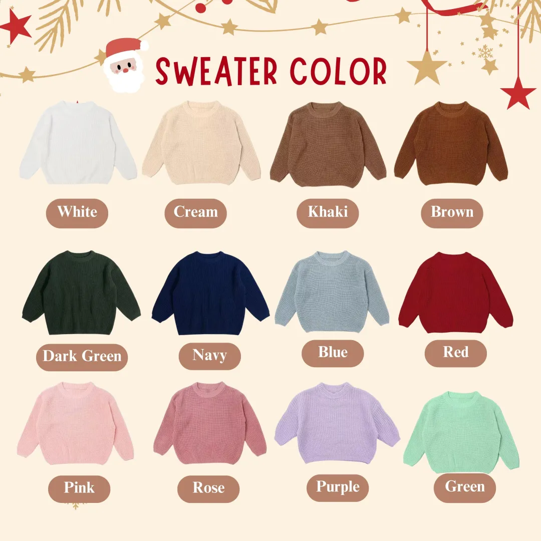 Custom Embroidered Baby Knit Sweater