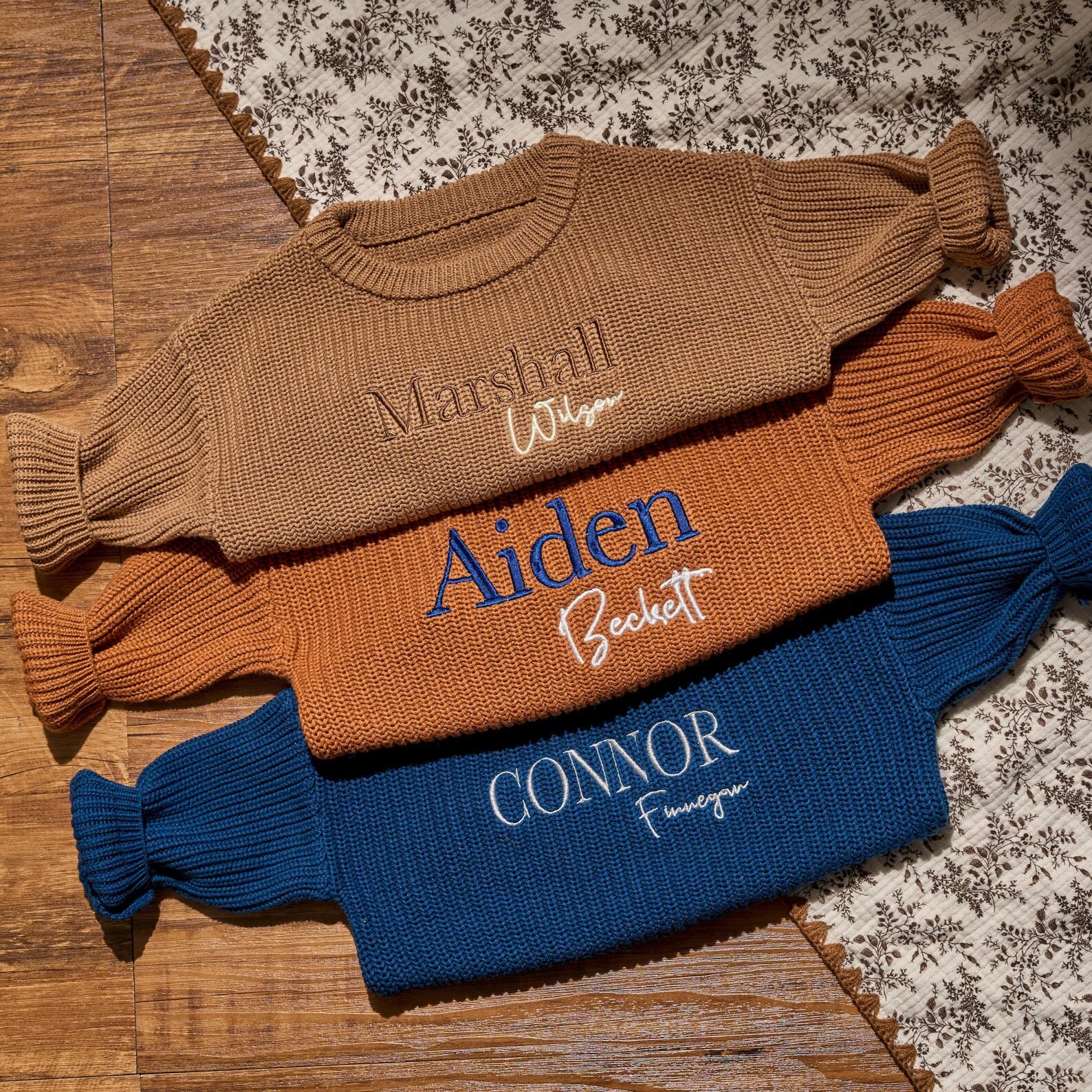 Custom Baby Sweater • Baby Christmas Gift • Baby Shower Gift • Embroidered Sweater