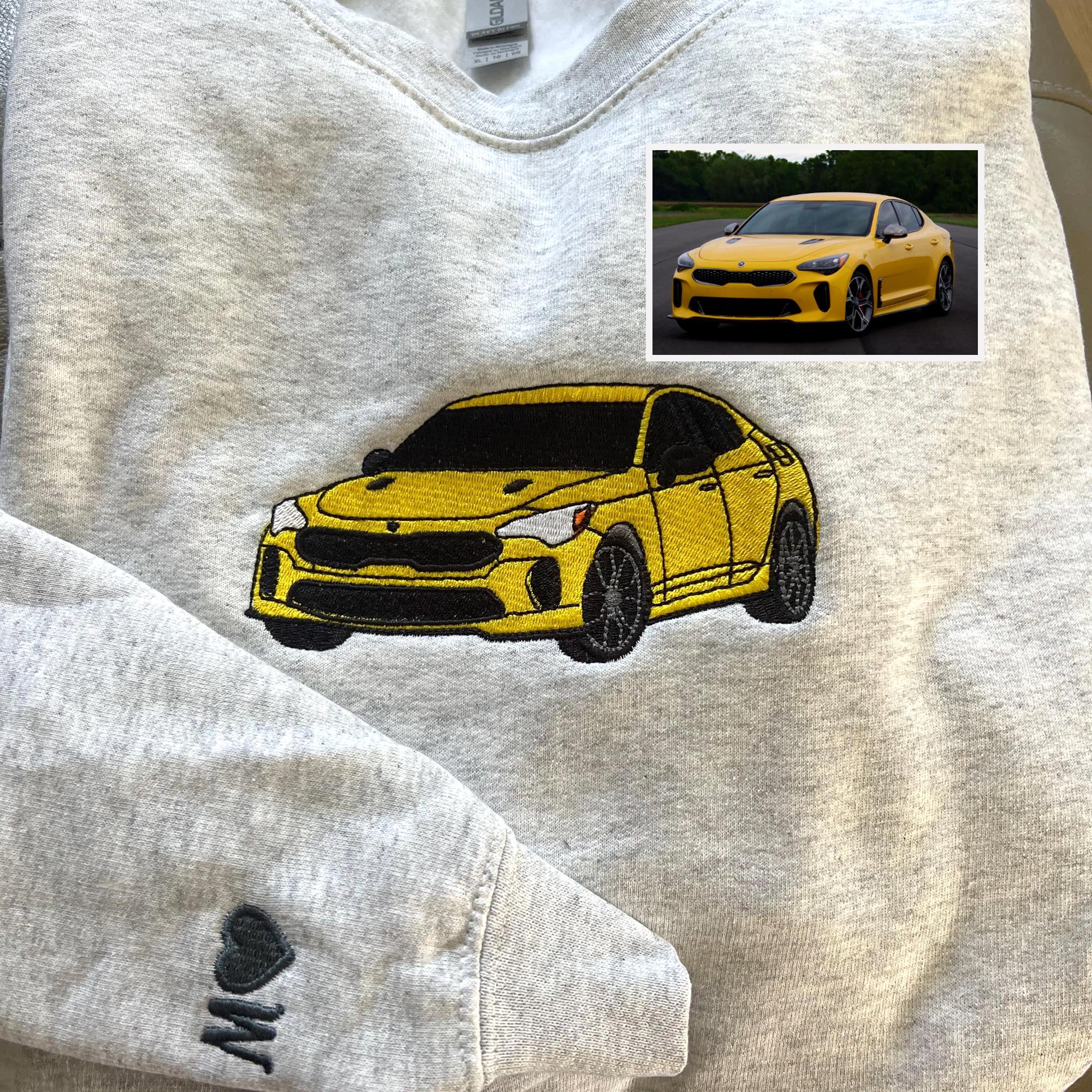 Custom Embroidered Car Sweatshirt