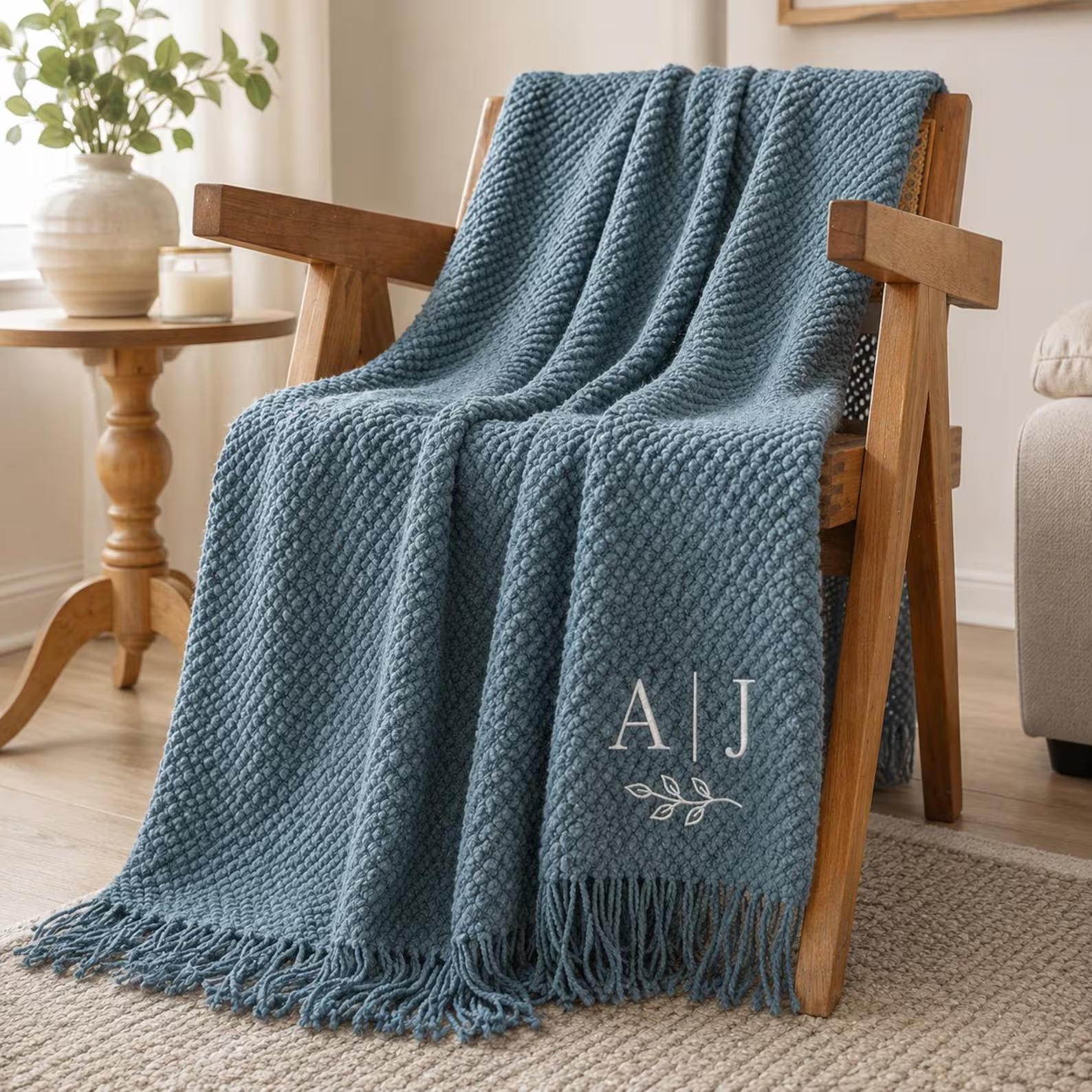 Personalized Wedding Throw Blanket, Custom Couple Gif