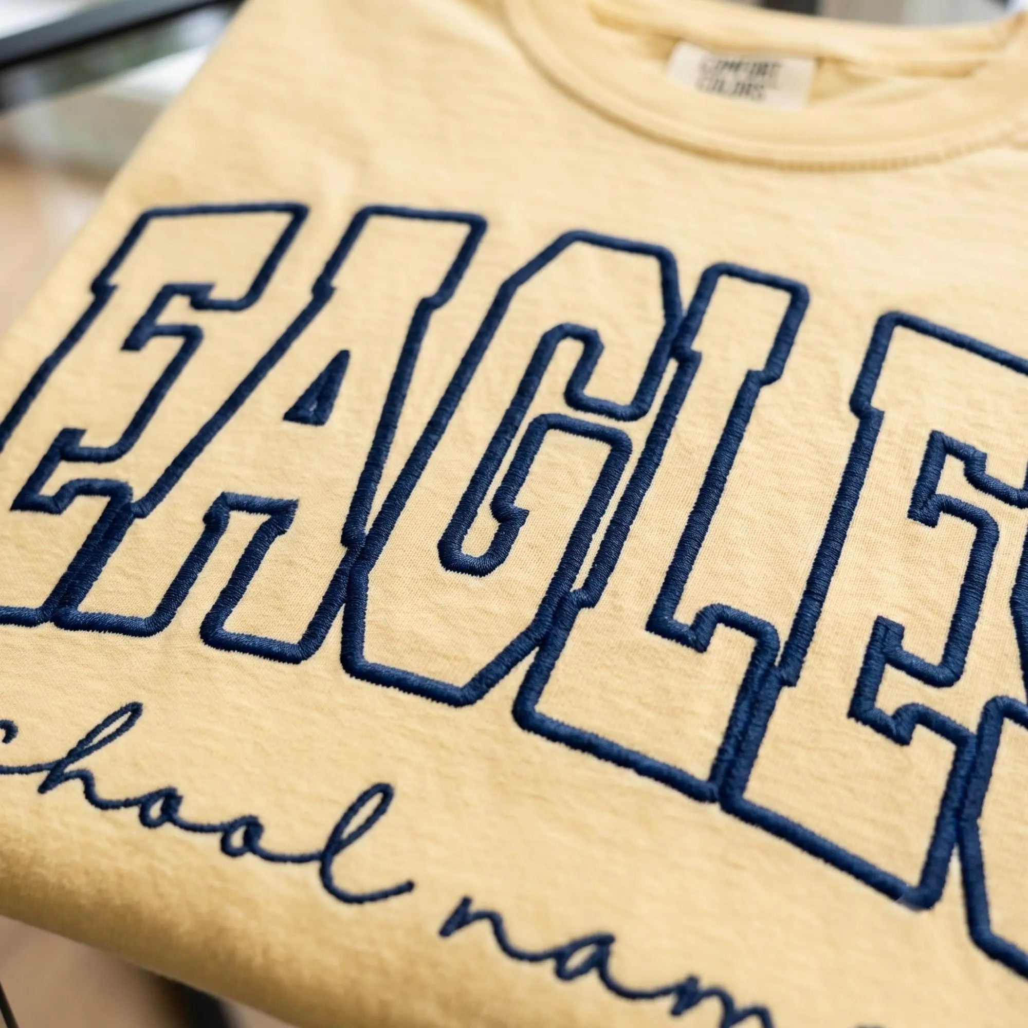 Custom Embroidered School Spirit Shirt