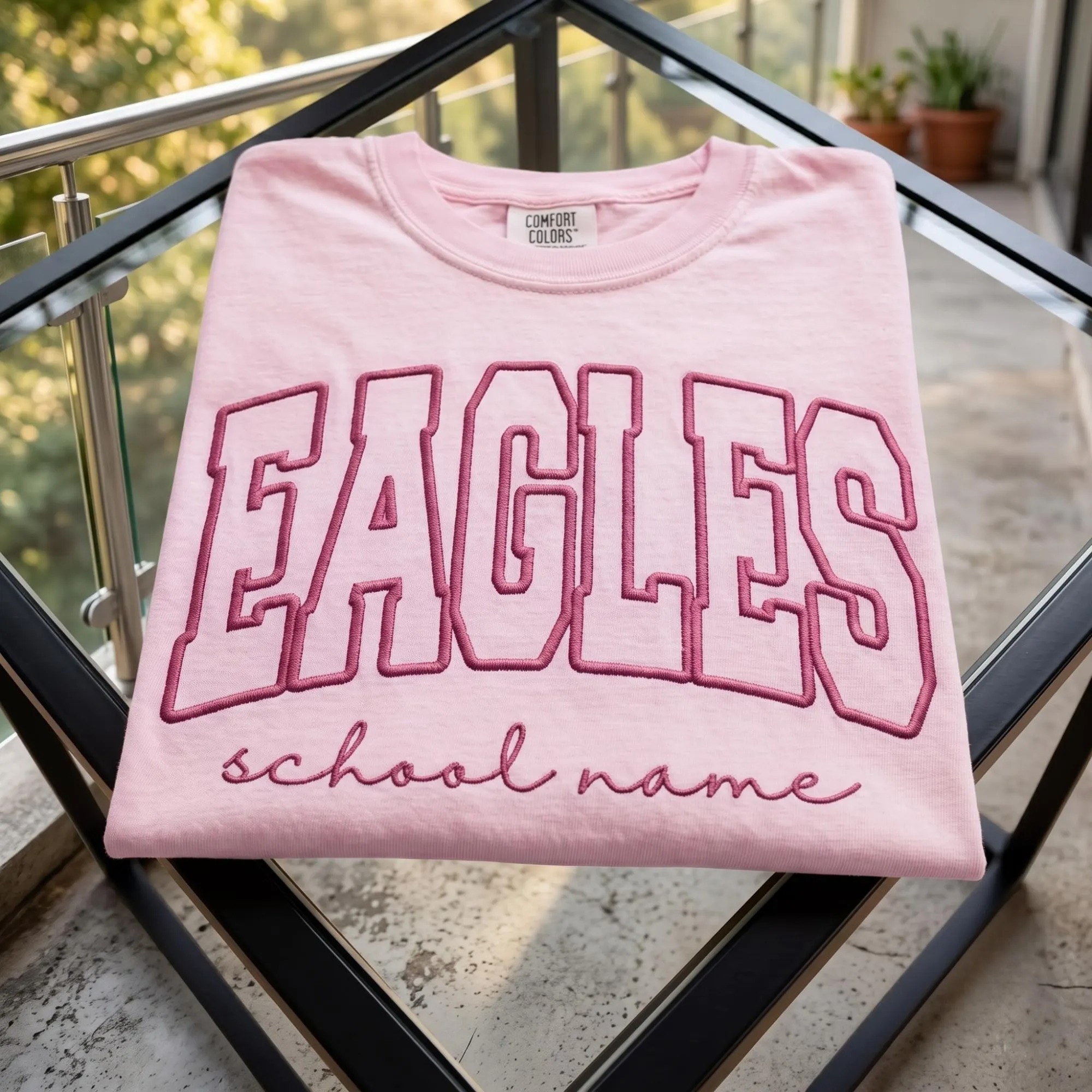 Custom Embroidered School Spirit Shirt