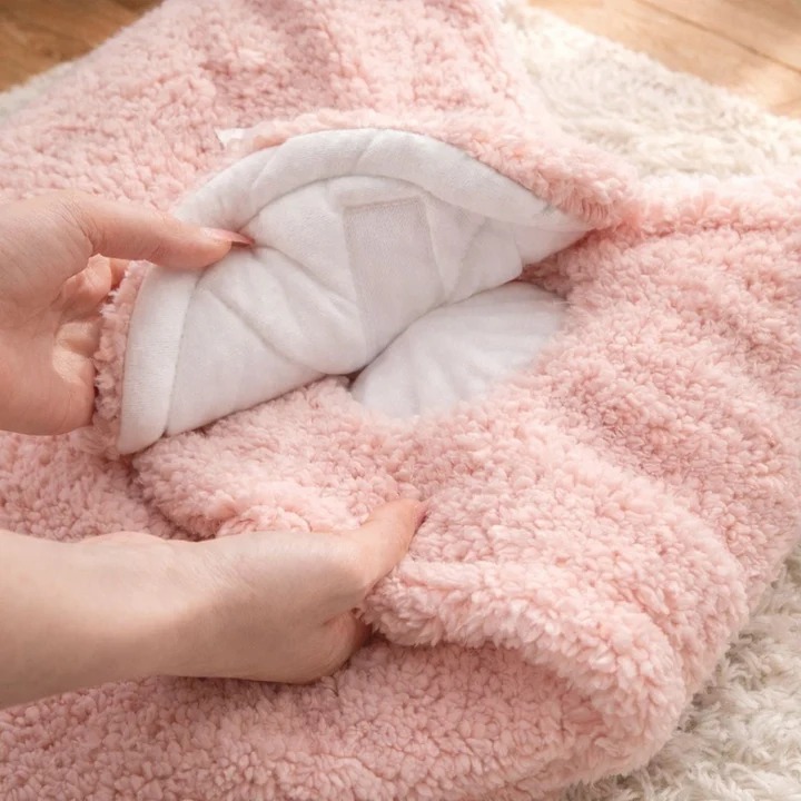 Cute Bunny Ear Plush Warm Baby Sleeping Bag
