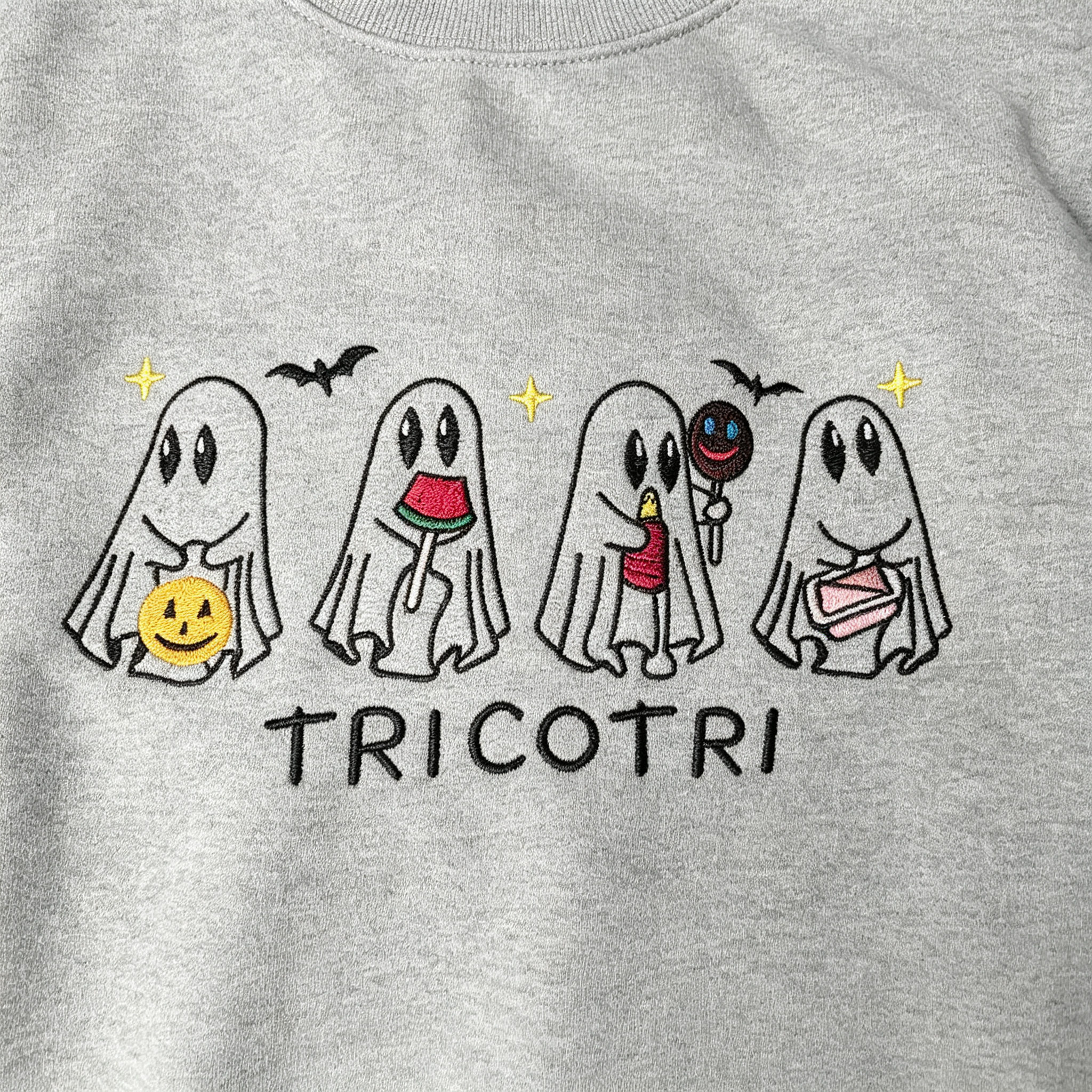 Cute Ghosts Halloween Embroidered Sweatshirt