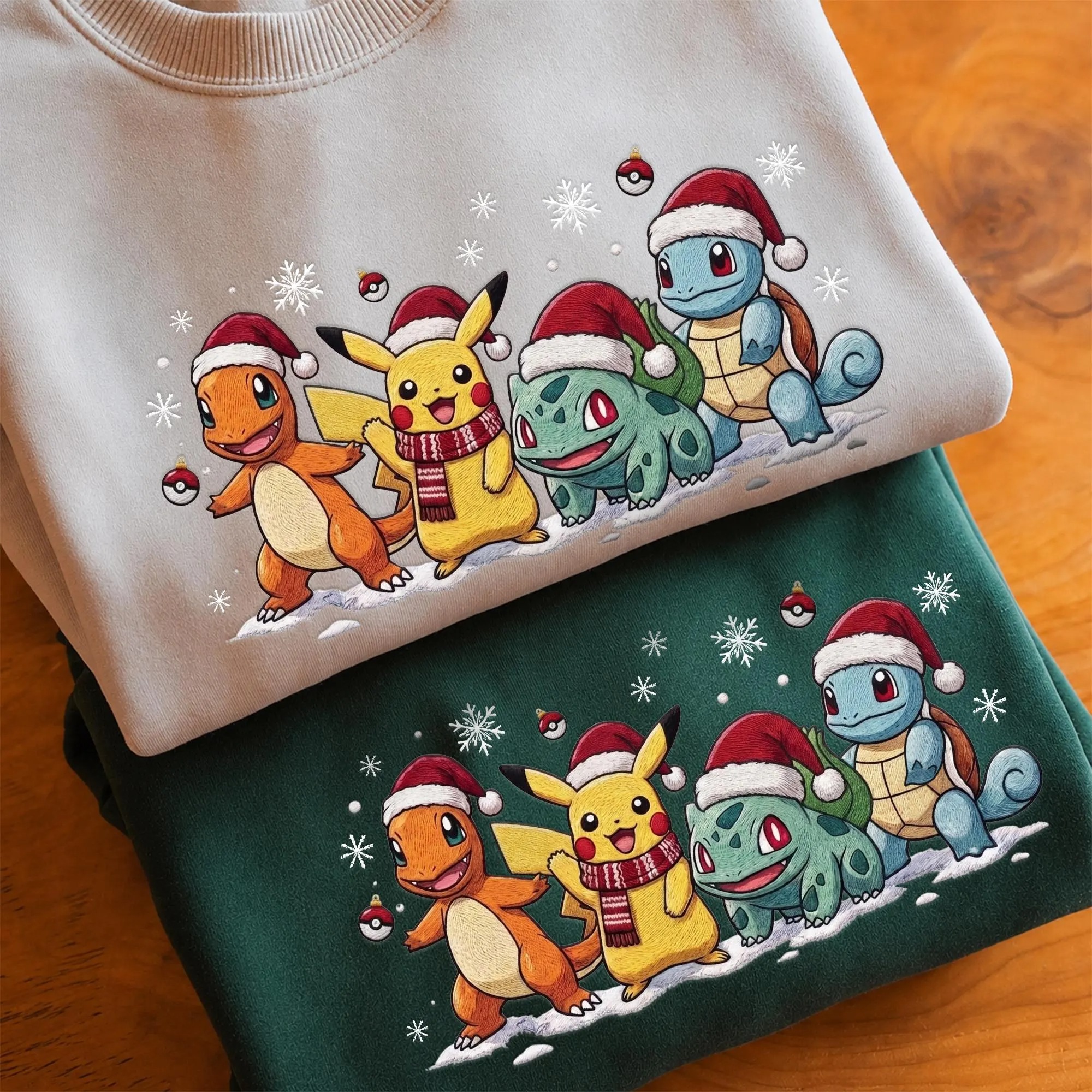 Cute Kawaii Poke Christmas Gamer Sweatshirt
