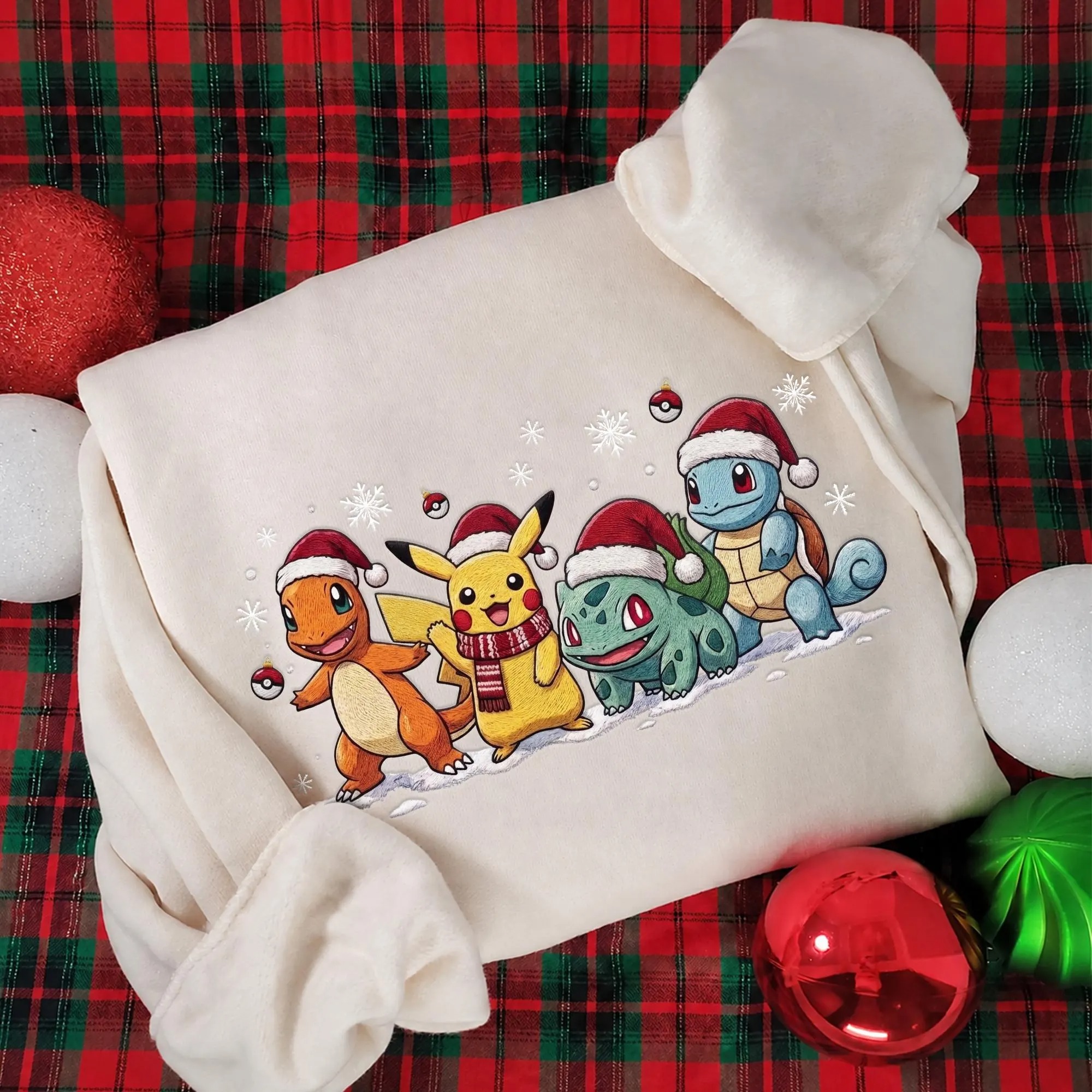 Cute Kawaii Poke Christmas Gamer Sweatshirt