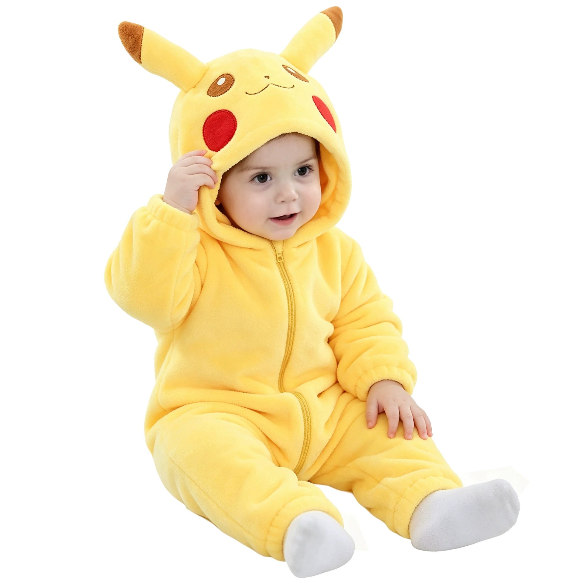 Cute PKM Character Baby Hooded Fleece Sleeping Bag