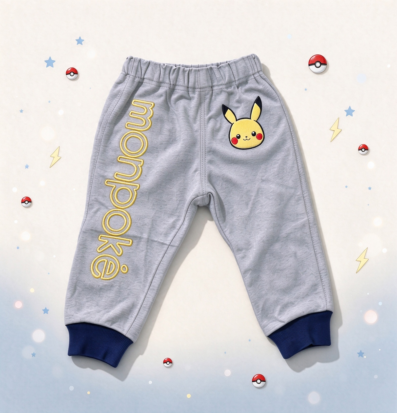 Cute Pikachu Embroidered Kid Sweatshirt