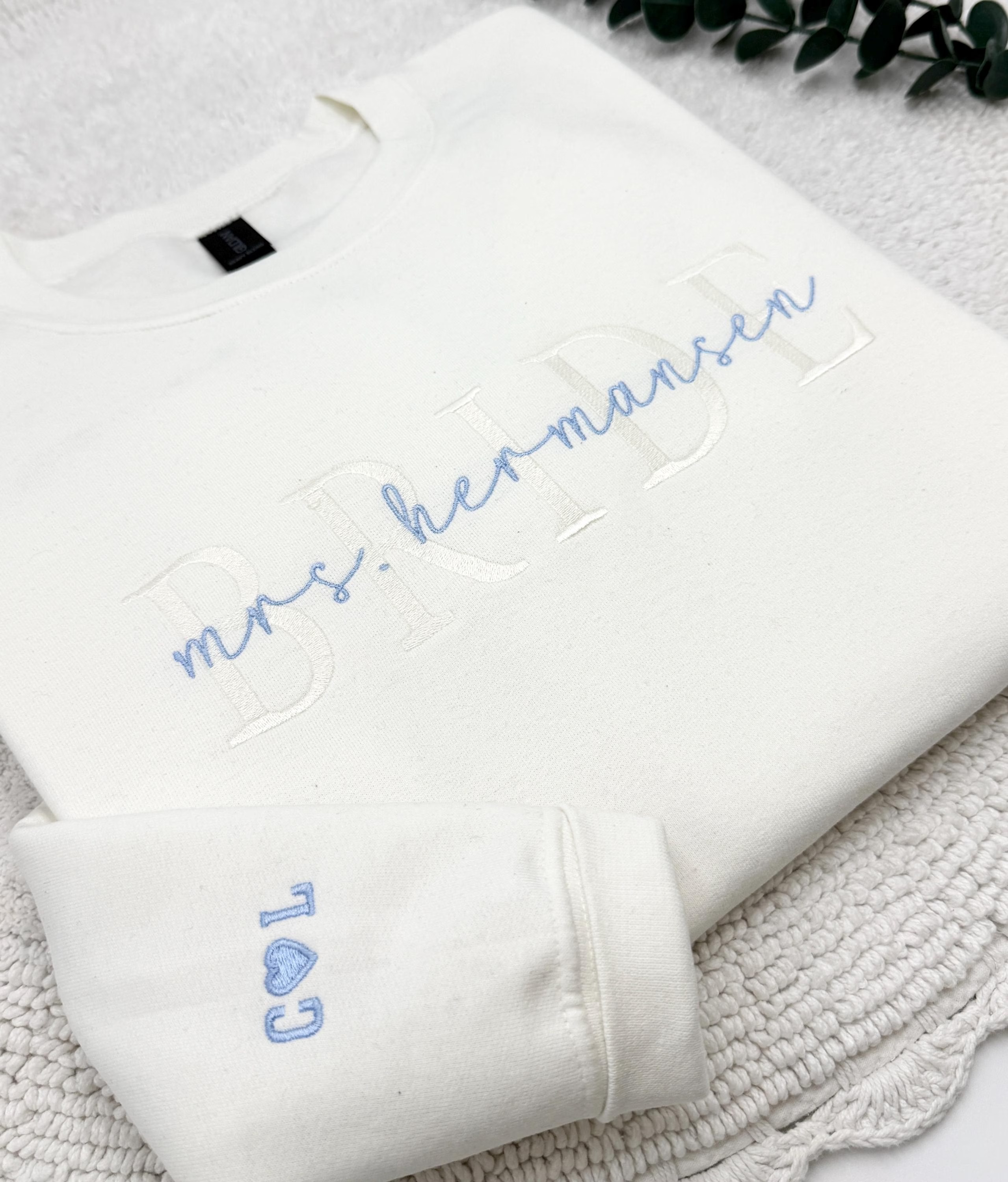 Embroidered Bride Sweatshirt