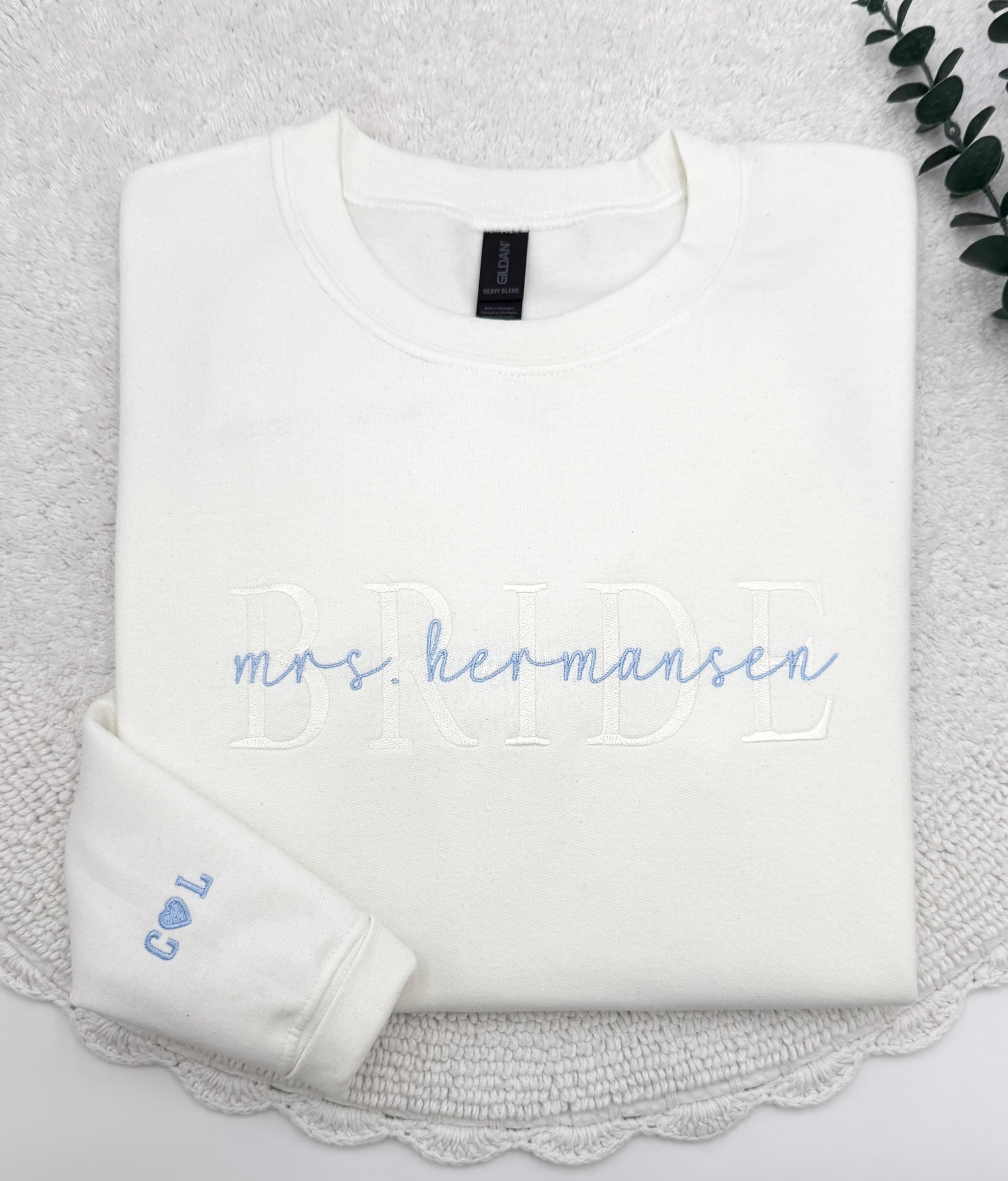 Embroidered Bride Sweatshirt