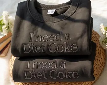Embroidered Diet Coke Sweatshirt