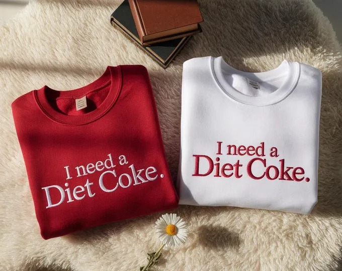 Embroidered Diet Coke Sweatshirt