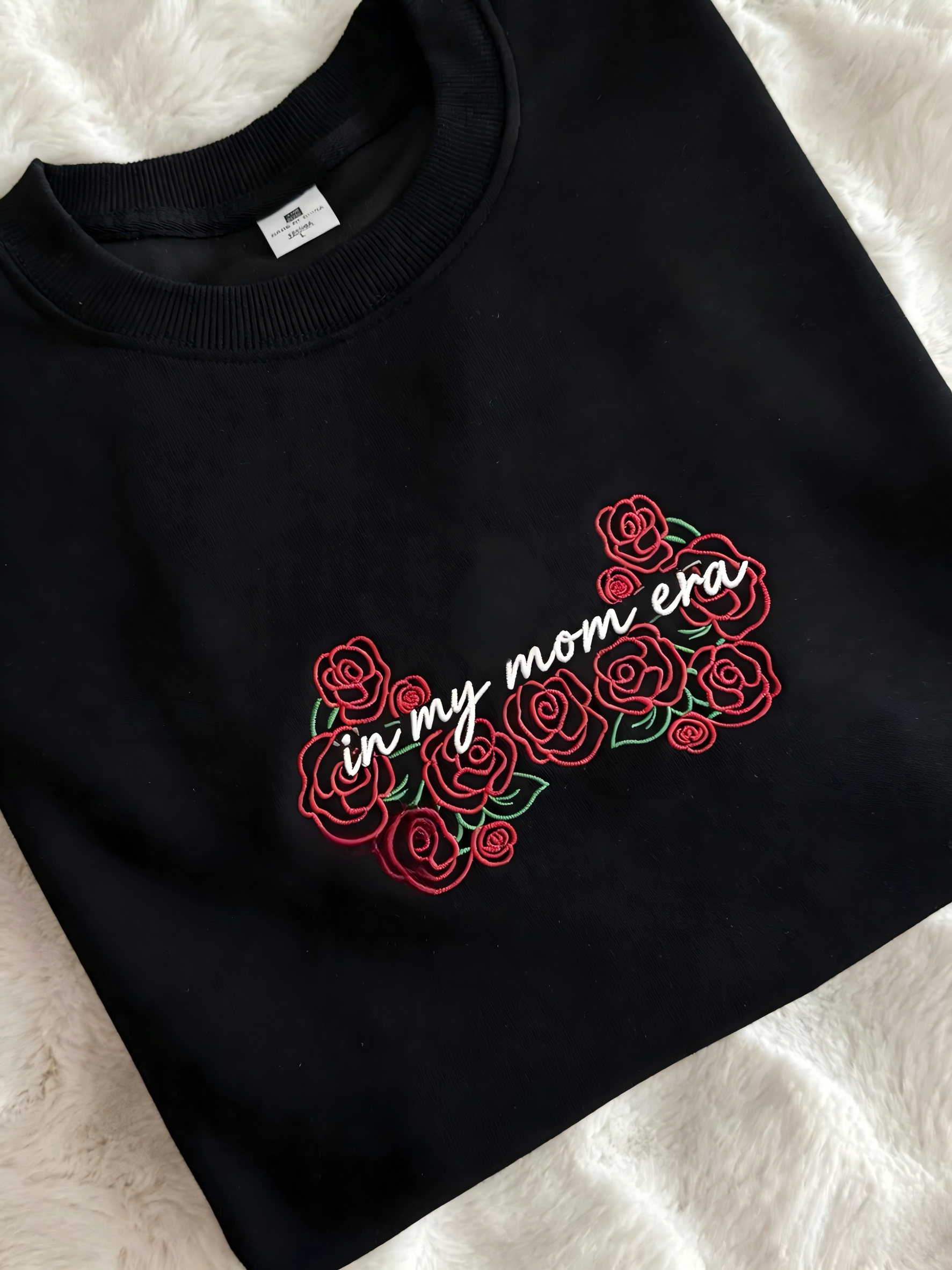 Embroidered 'In My Mom Era' Sweatshirt