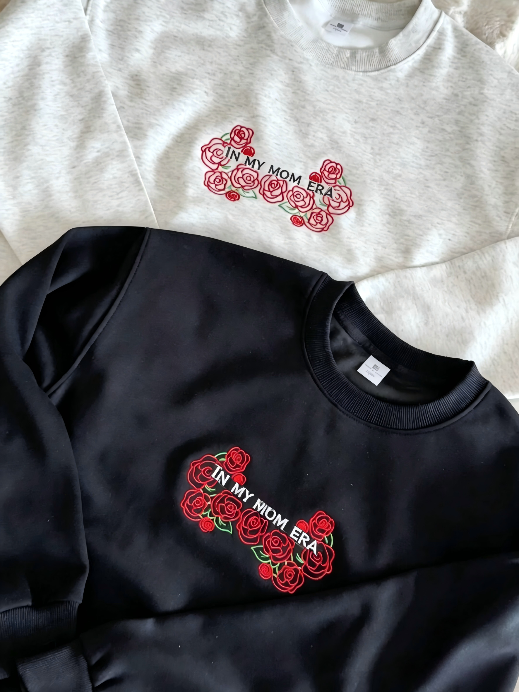 Embroidered 'In My Mom Era' Sweatshirt