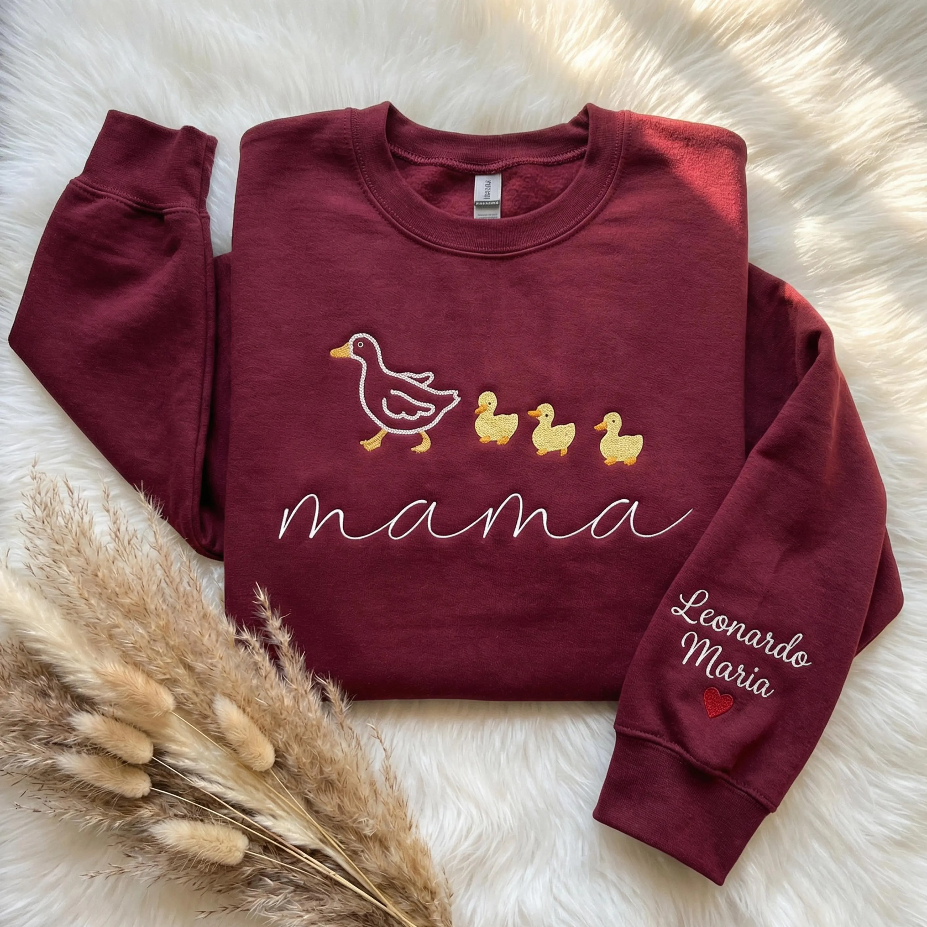 Embroidered Mama Duck Sweatshirt