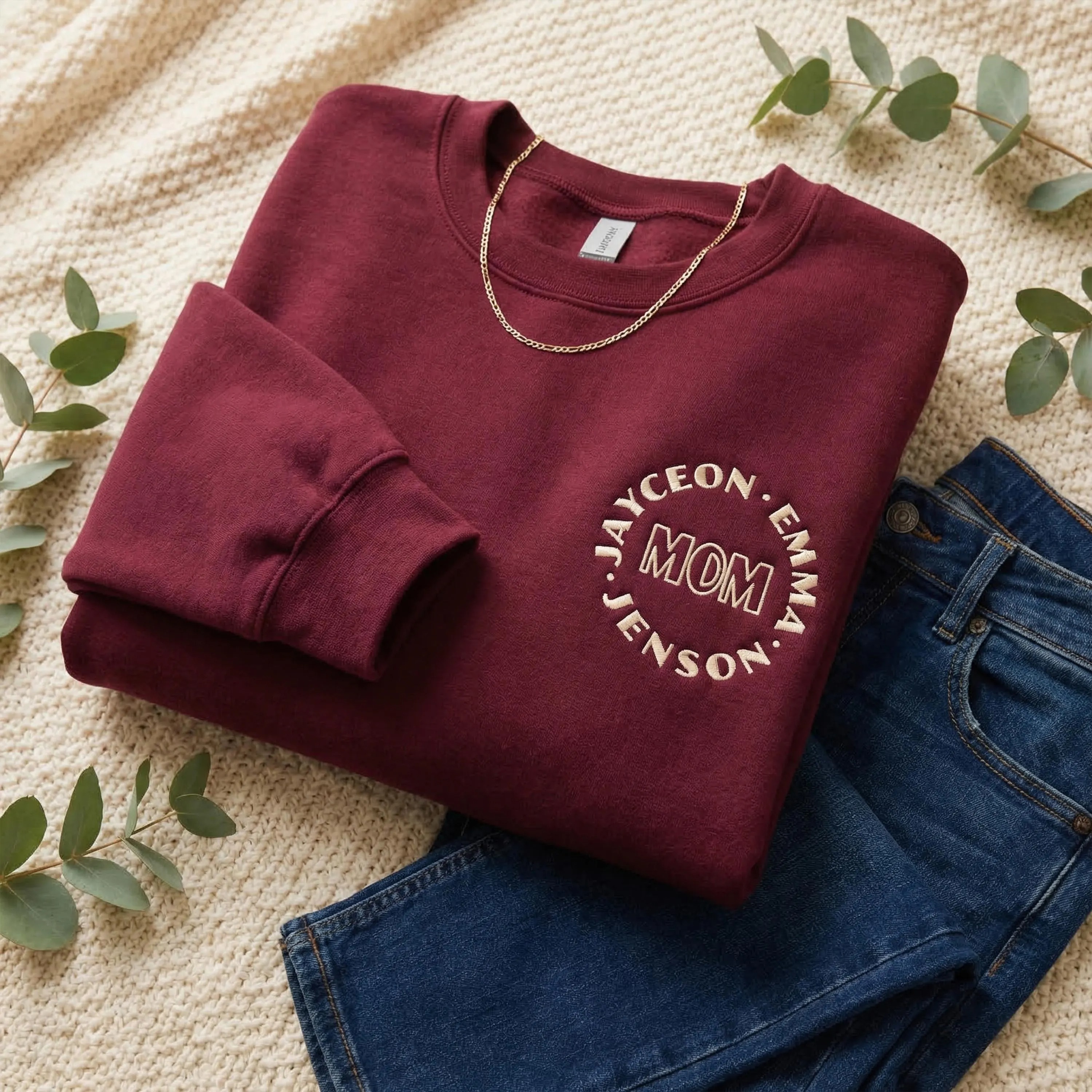 Custom Kids Names around Mom Jumper