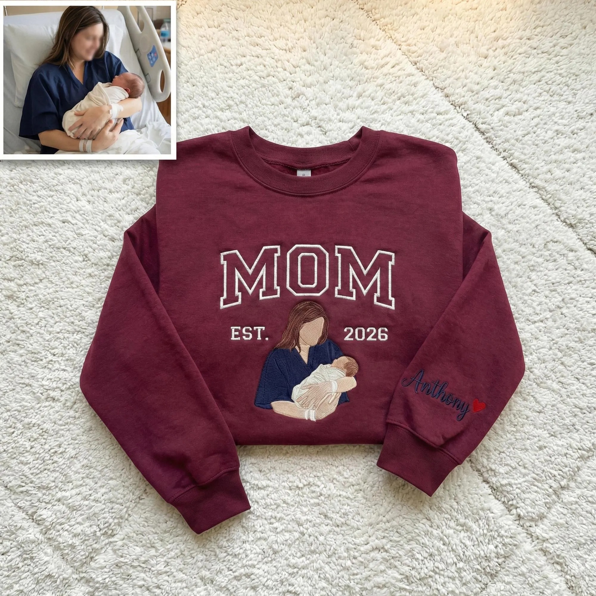 Grandma & mam Sweatshirt with Photo