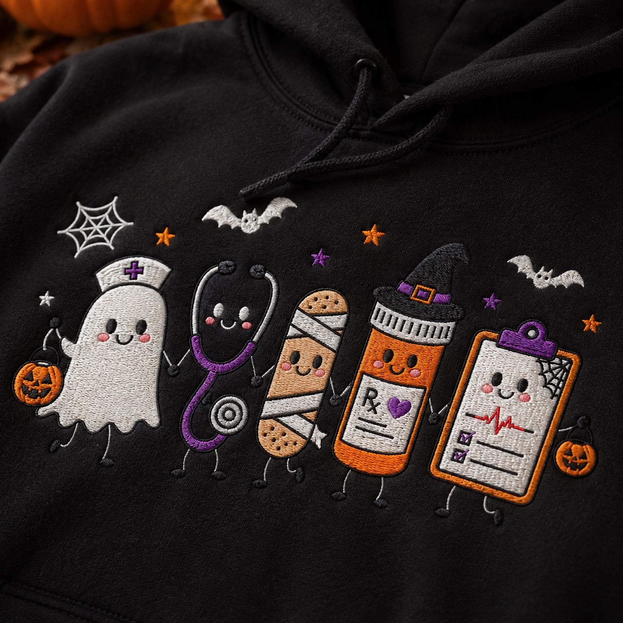 Halloween Nurse Ghost Medical Spooky Sweatshirt