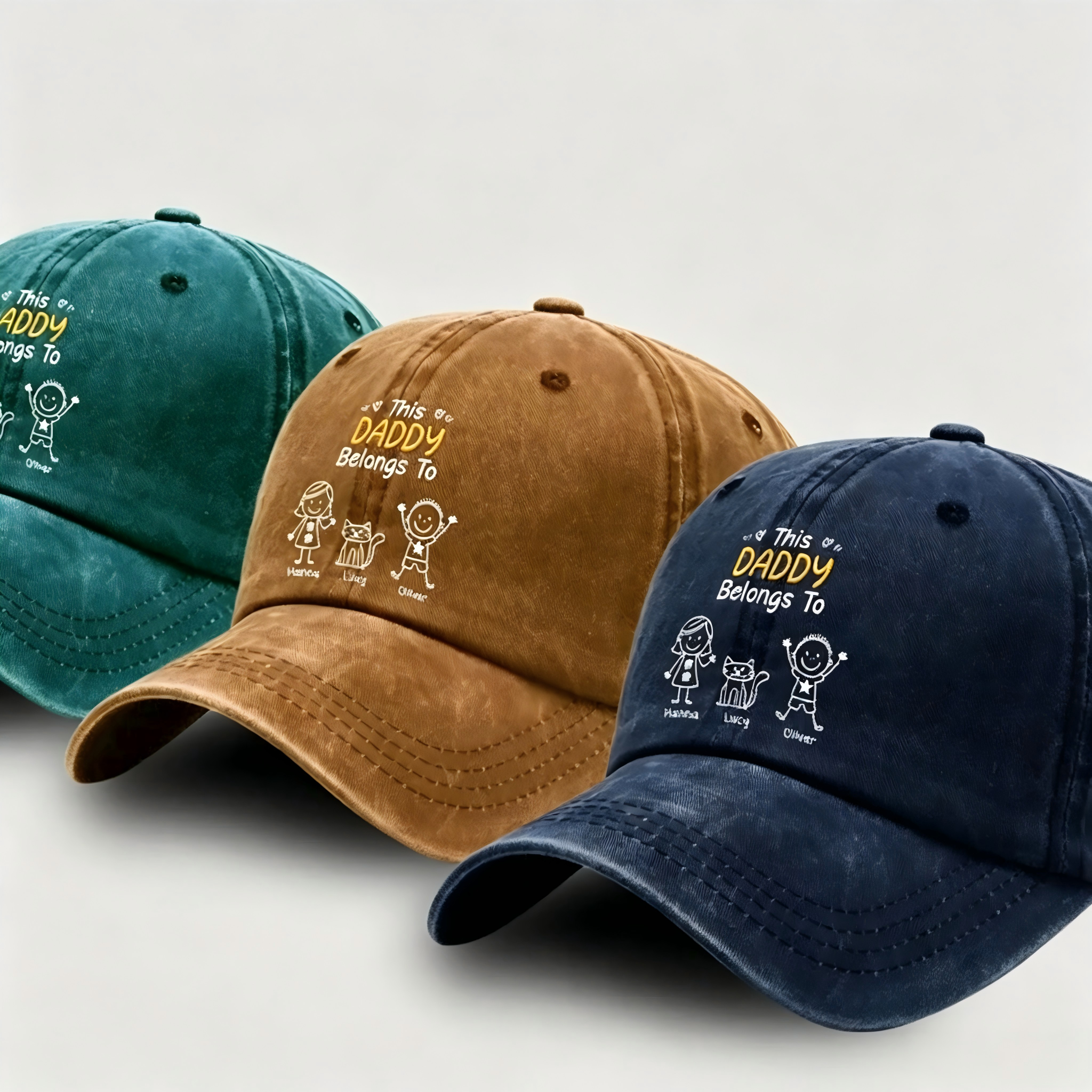 Grandpa Belong To, Custom Cap for Men And Kids, Gift For Grandpa, Dad