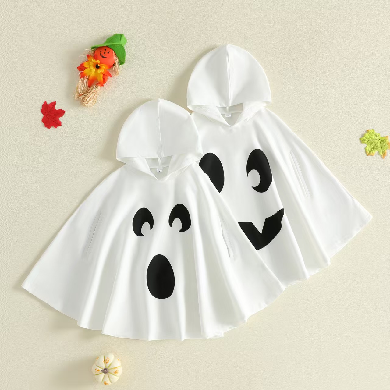 Surprise & Smiley Ghost Hooded Cape