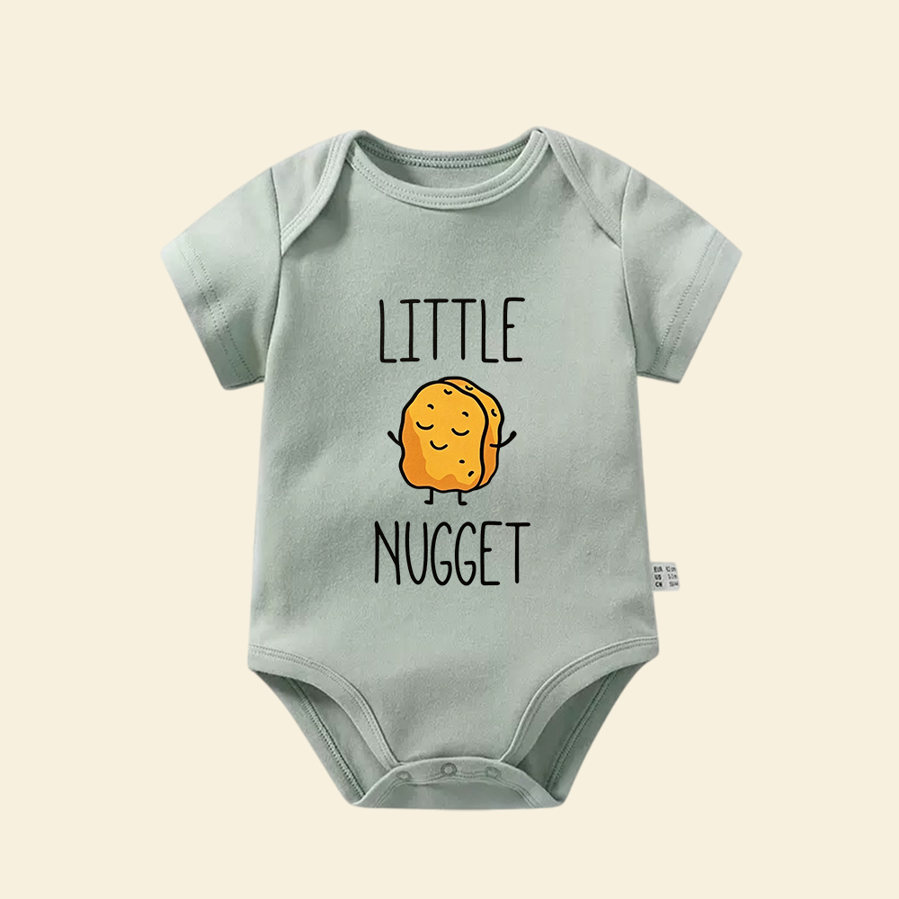 Little Nugget Baby Bodysuit | Cute Chicken Nugget Infant Onesie