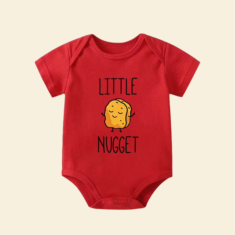 Little Nugget Baby Bodysuit | Cute Chicken Nugget Infant Onesie