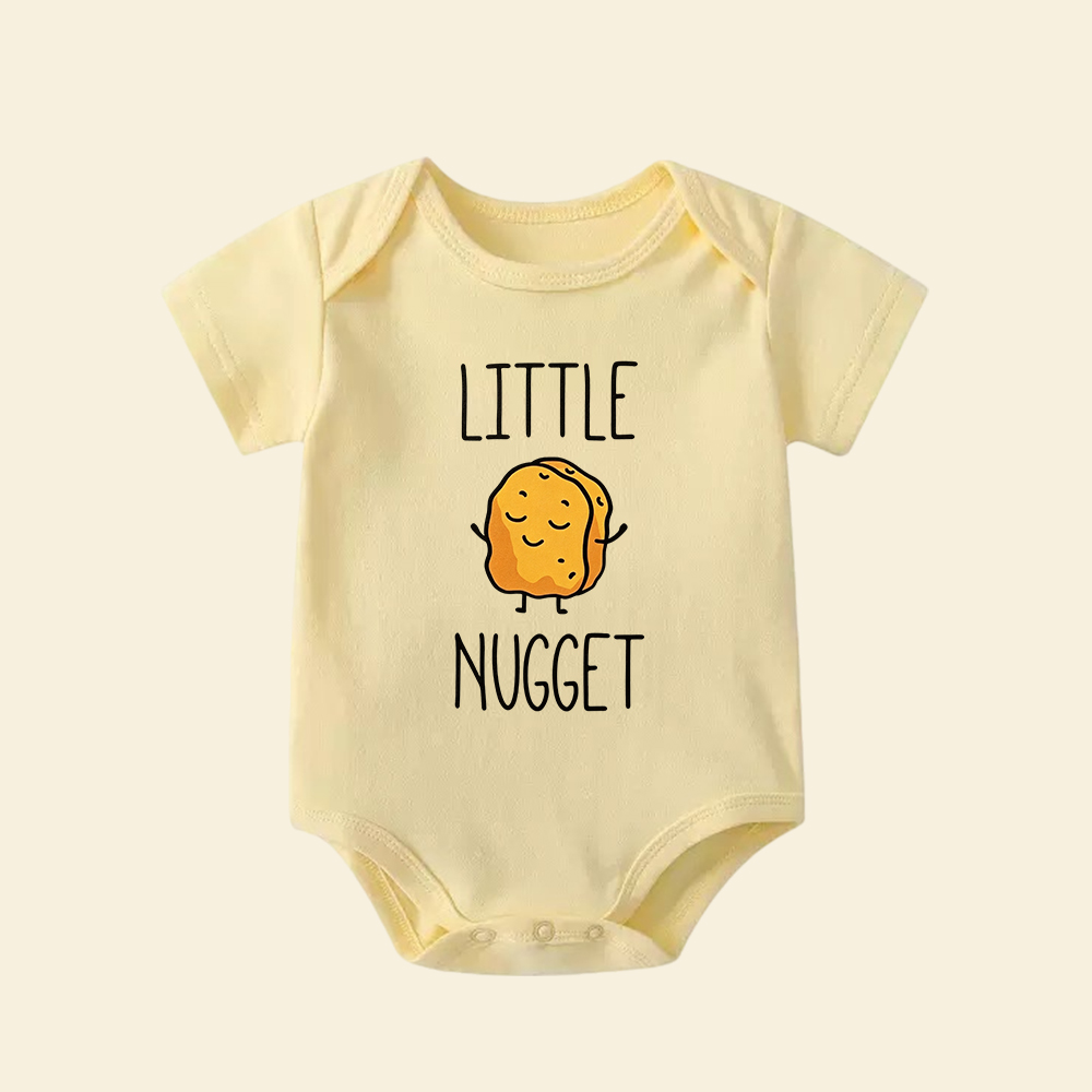 Little Nugget Baby Bodysuit | Cute Chicken Nugget Infant Onesie