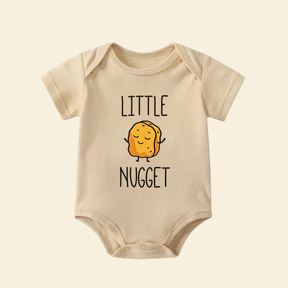 Little Nugget Baby Bodysuit | Cute Chicken Nugget Infant Onesie
