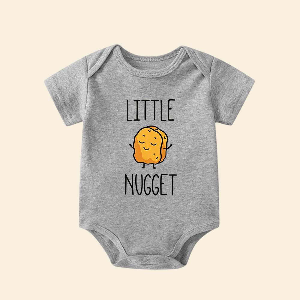 Little Nugget Baby Bodysuit | Cute Chicken Nugget Infant Onesie