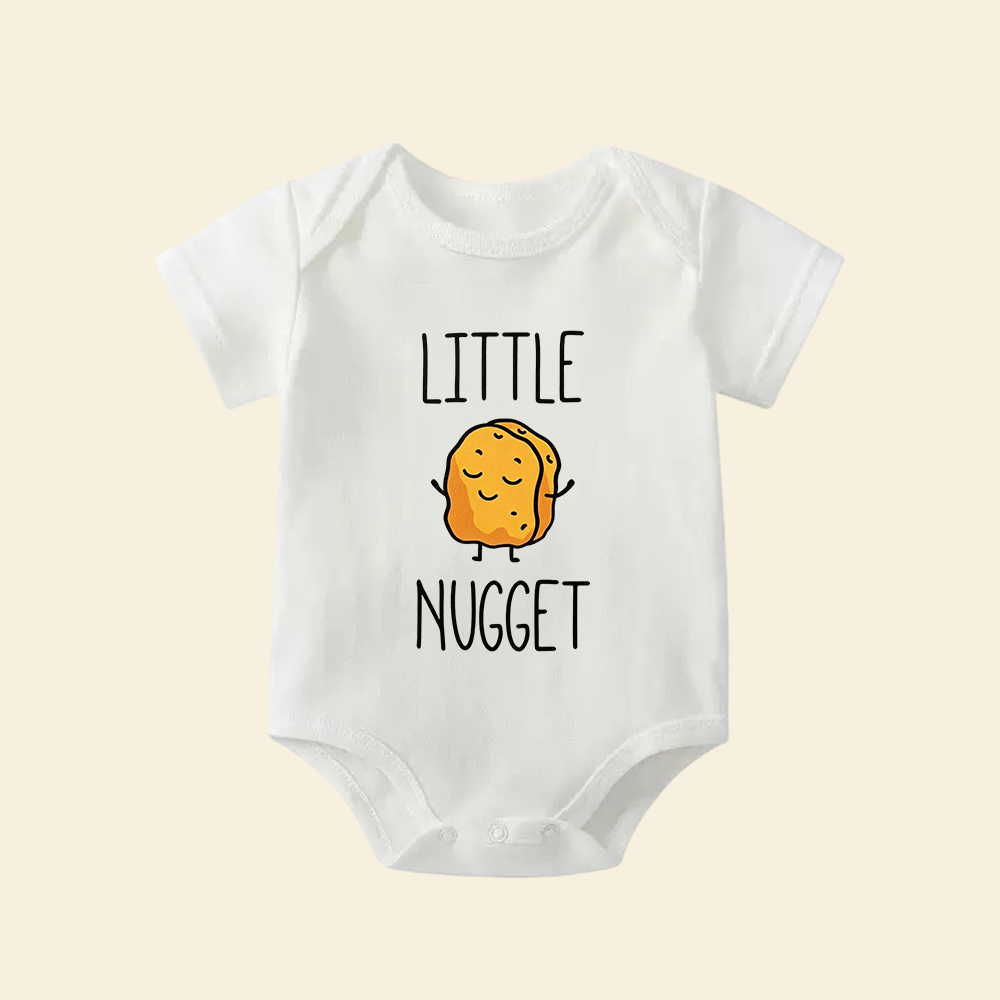 Little Nugget Baby Bodysuit | Cute Chicken Nugget Infant Onesie