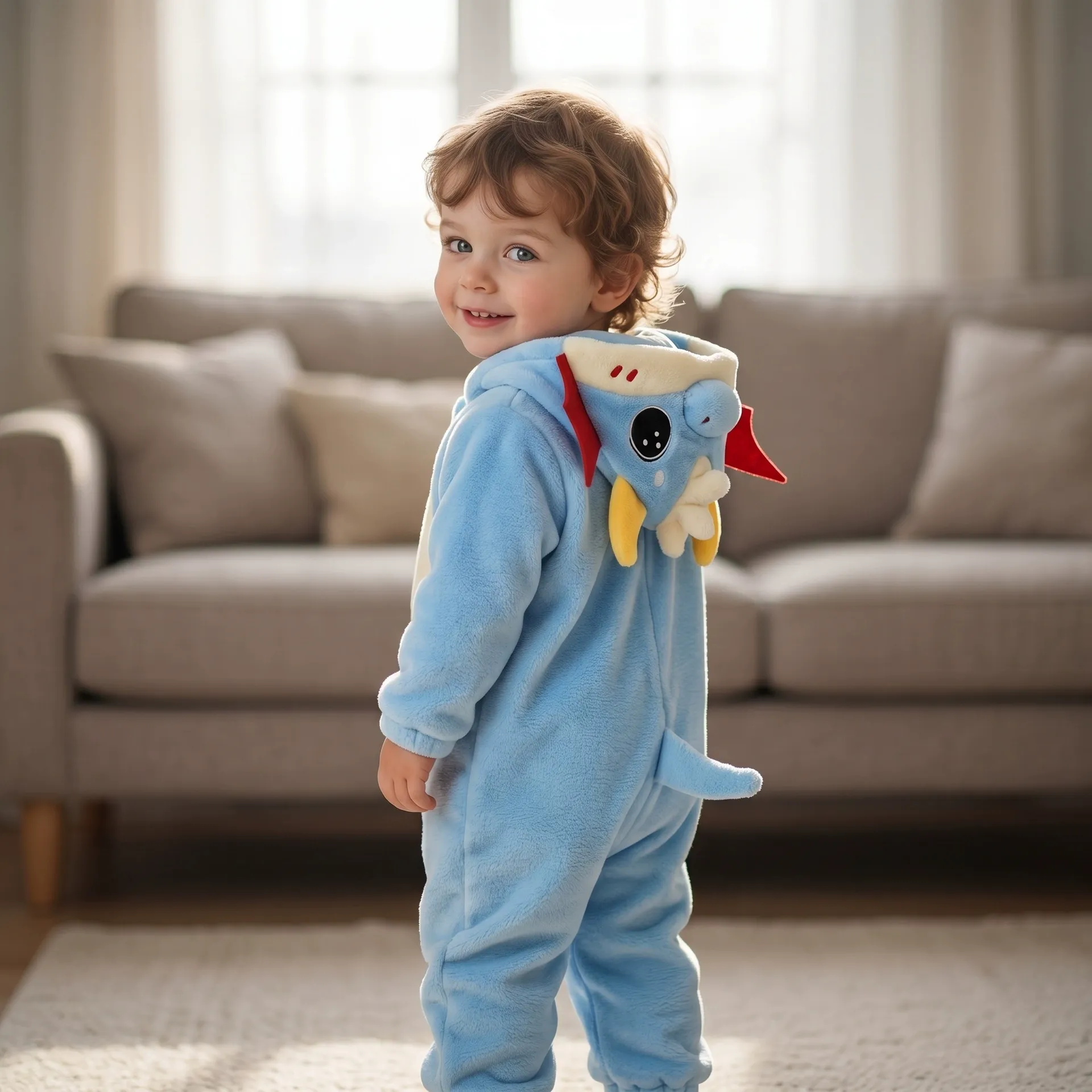 MICHLEY Personalized Name Flannel Kids Cartoon Animal Onesie Pajamas  Custom Baby Romper Loungewear, Unique Newborn Shower Gift for Boys Girls