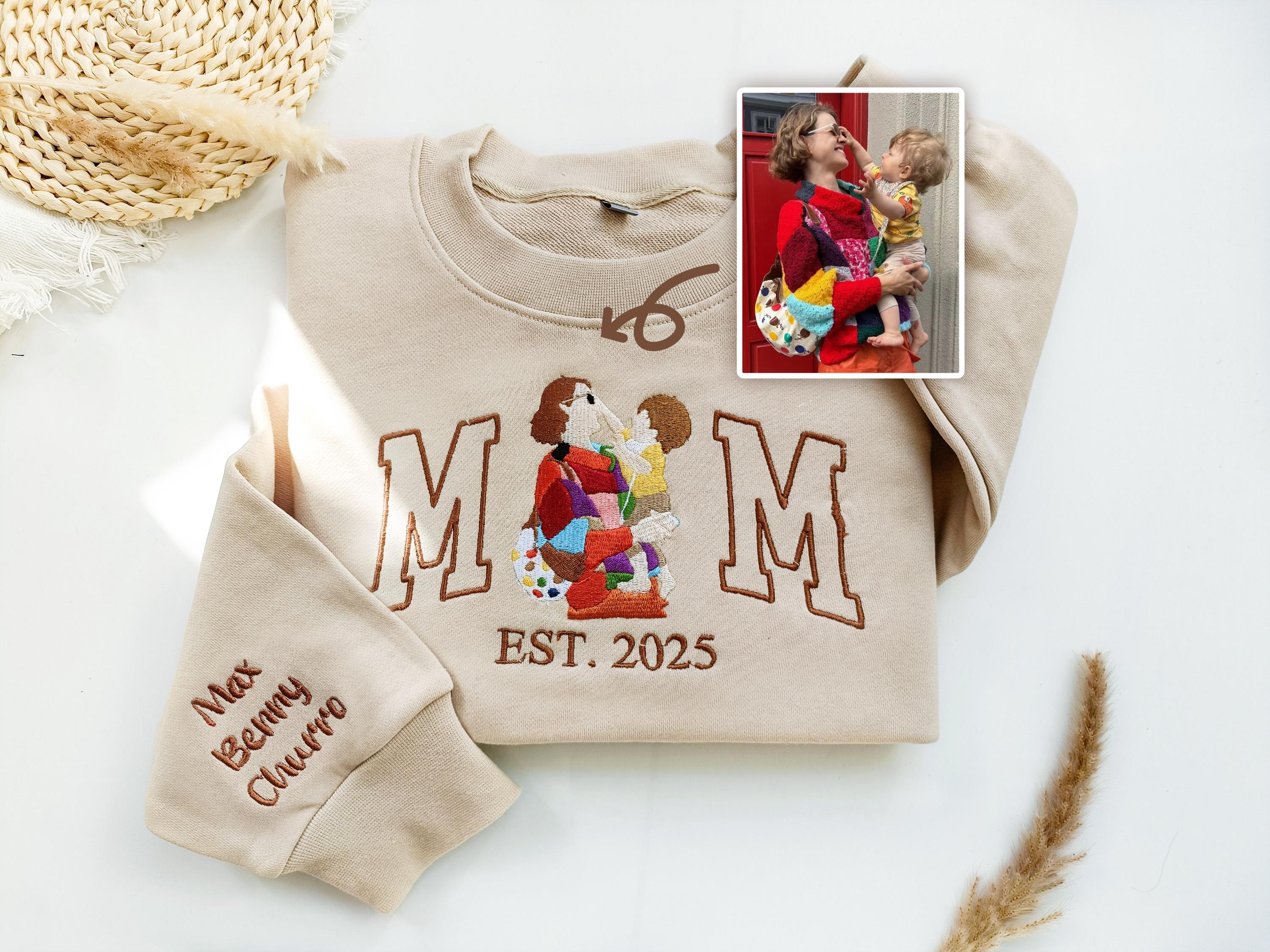 Mama Sweatshirt with Photo-Gift For Custom