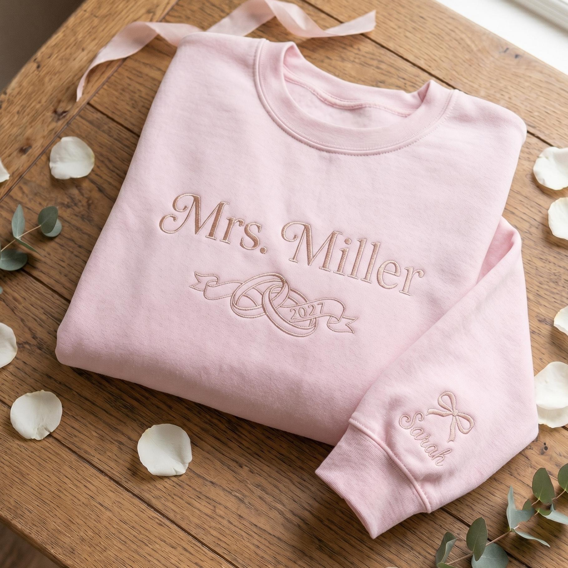 Mrs Since Embroidered Sweatshirt