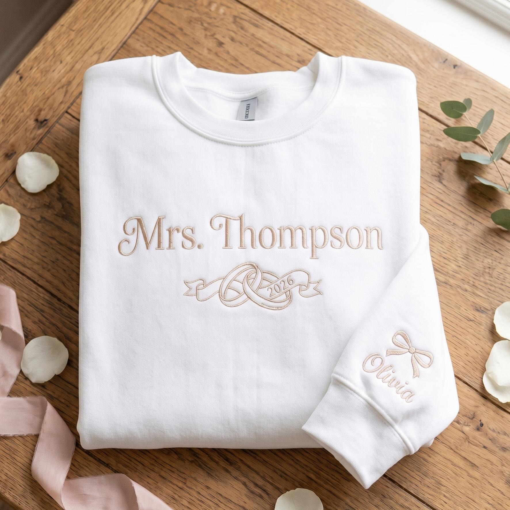 Mrs Since Embroidered Sweatshirt
