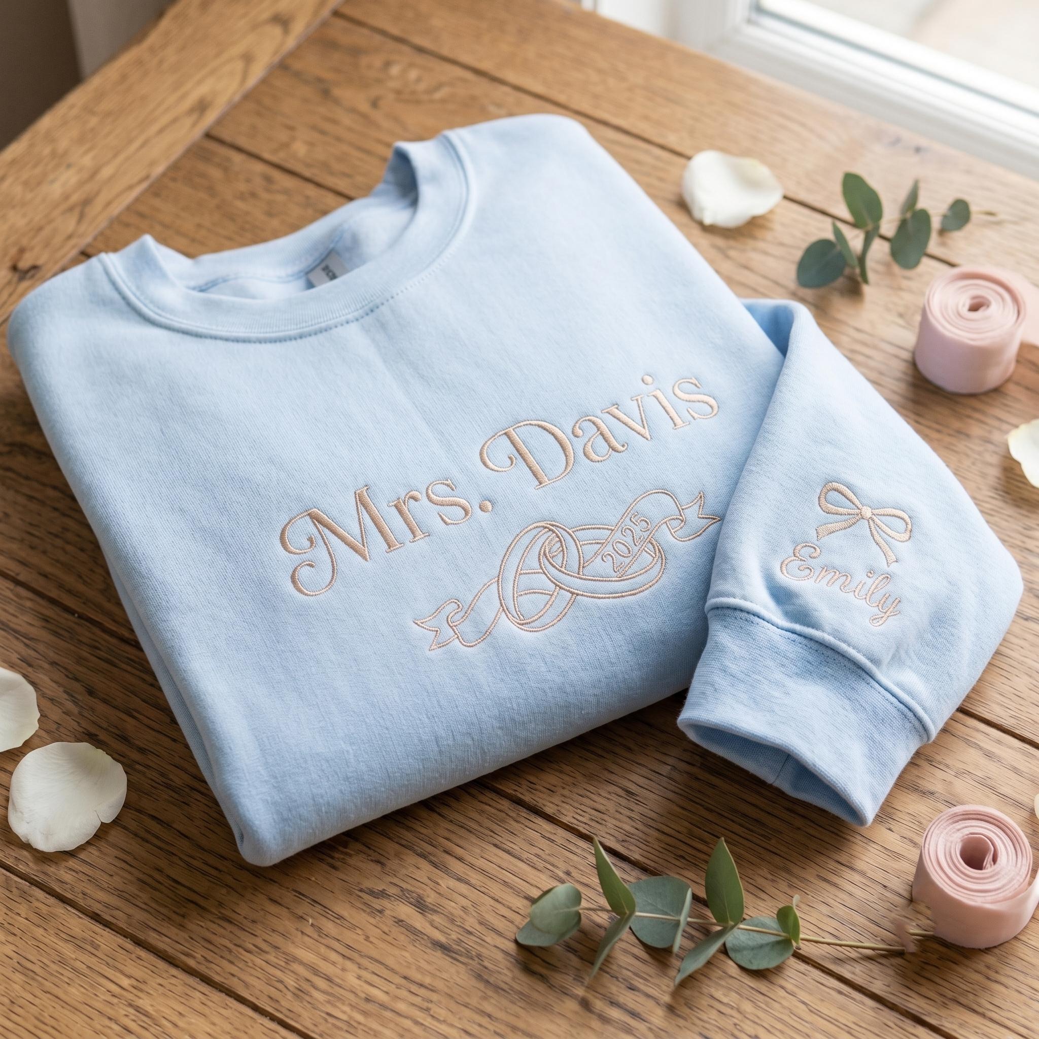 Mrs Since Embroidered Sweatshirt