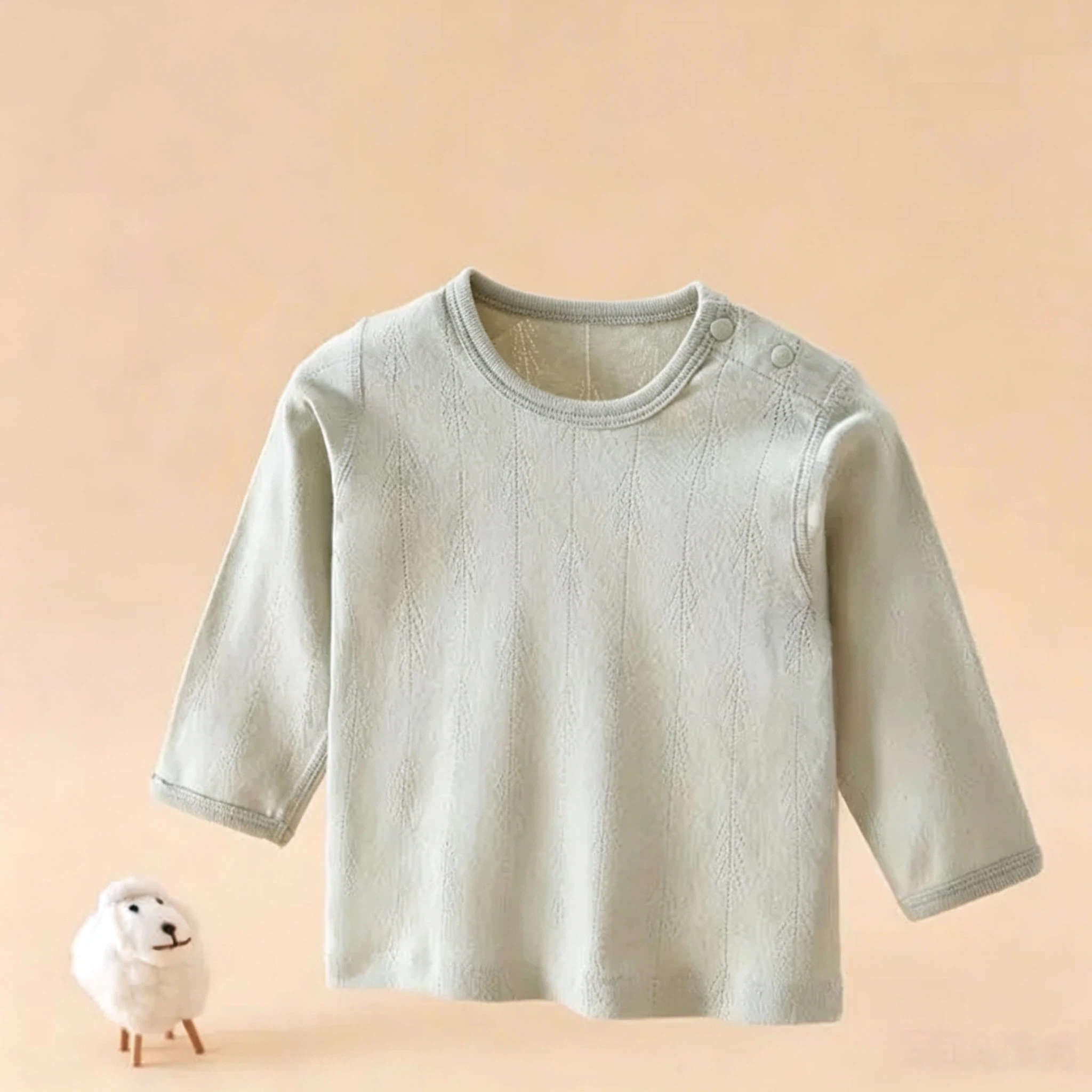 Neutral Baby Long Sleeve Cotton Top | Soft Breathable Infant Basic Undershirt