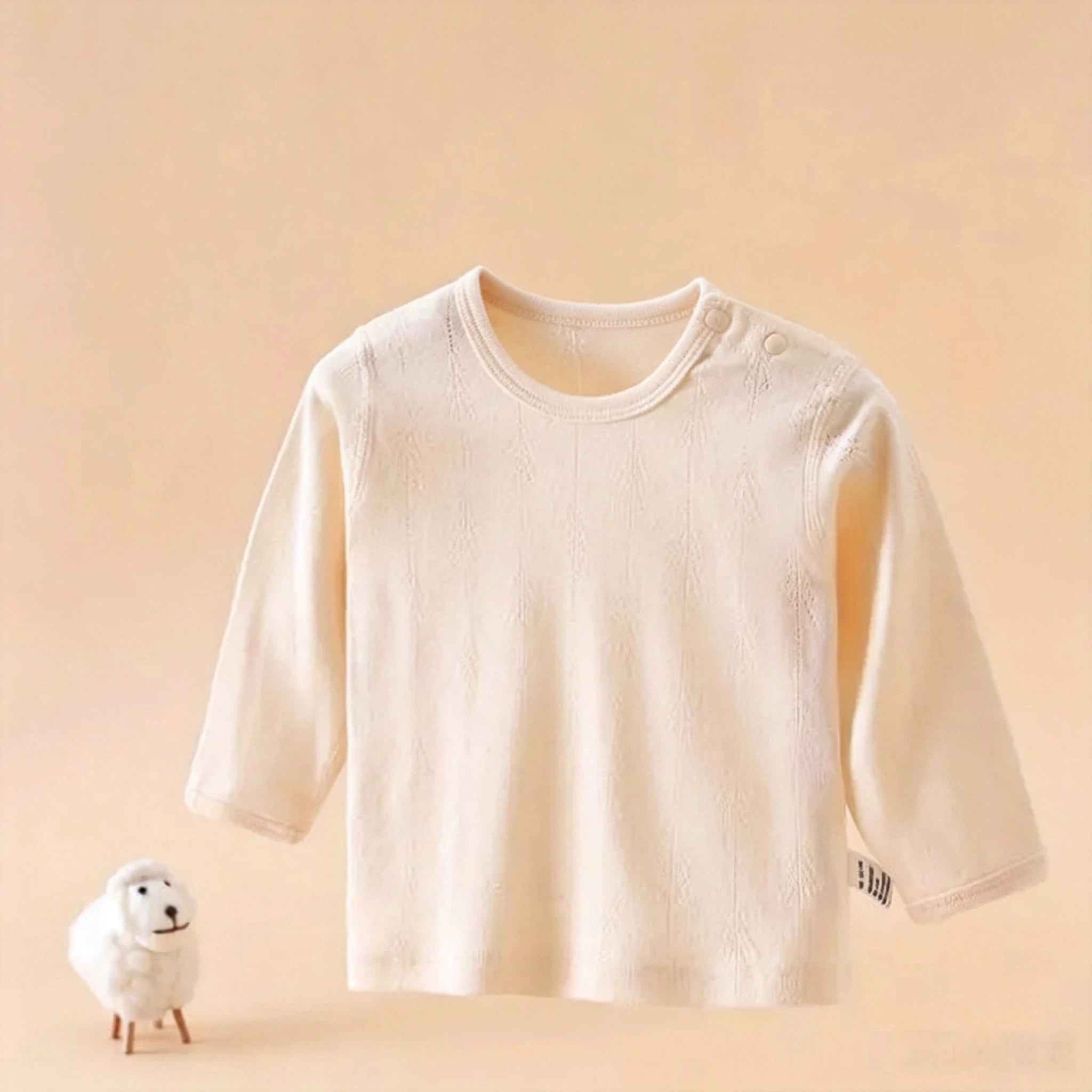 Neutral Baby Long Sleeve Cotton Top | Soft Breathable Infant Basic Undershirt