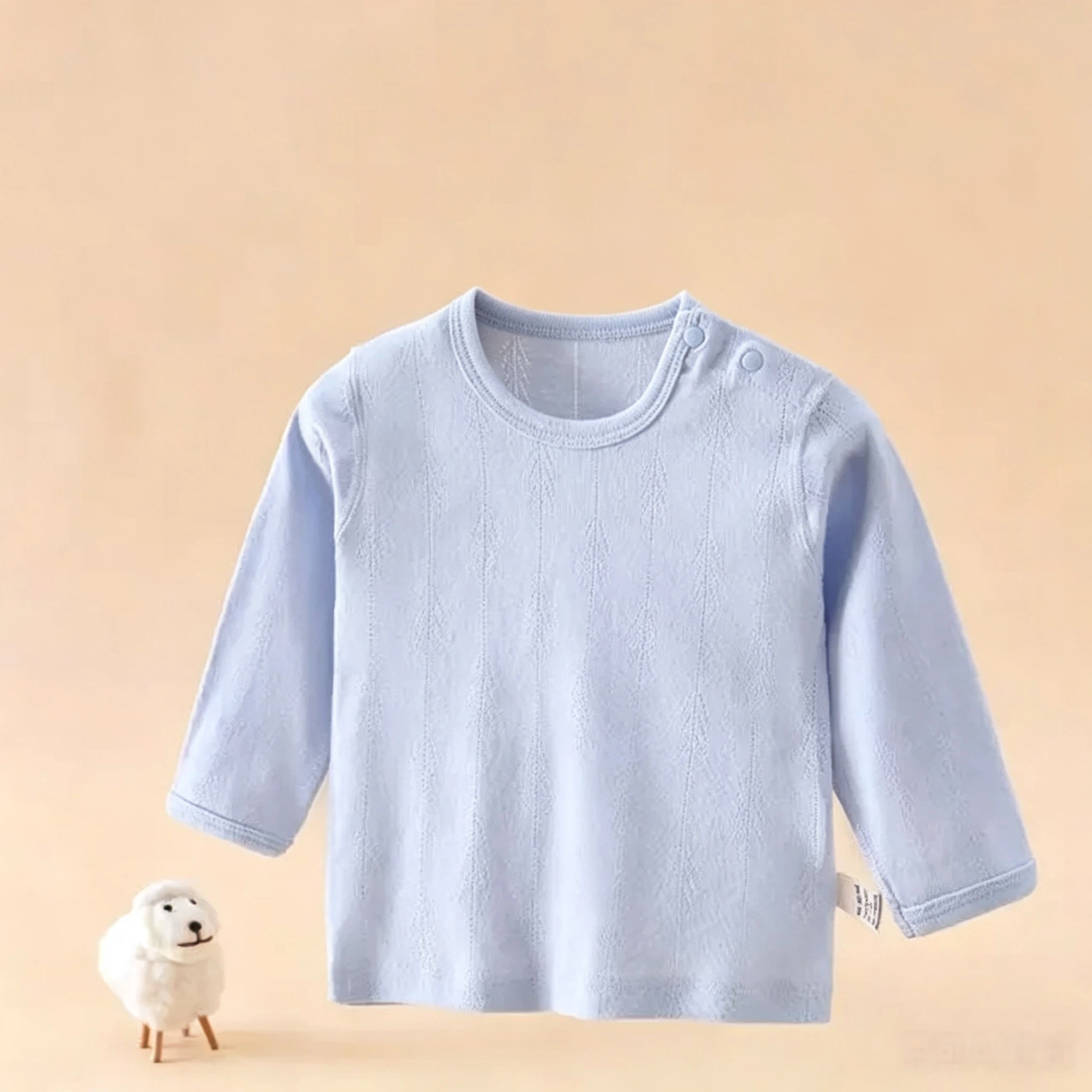 Neutral Baby Long Sleeve Cotton Top | Soft Breathable Infant Basic Undershirt