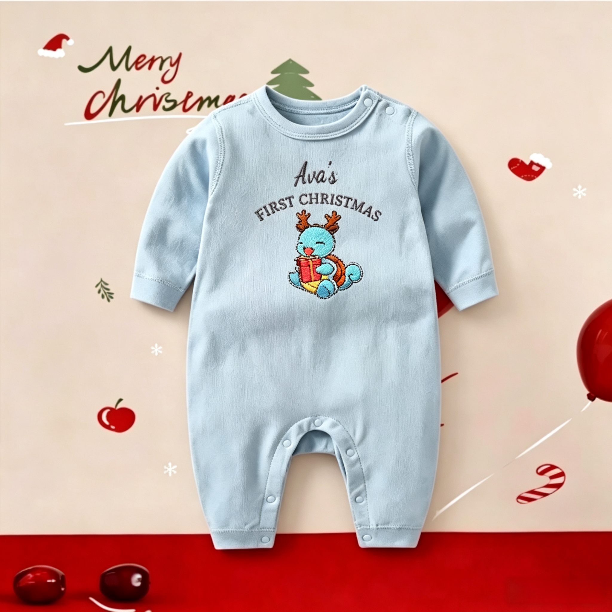 Baby's First Christmas Pokémon Onesie