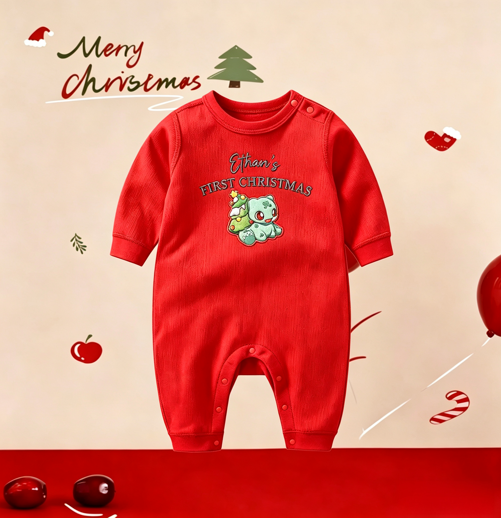 Baby's First Christmas Pokémon Onesie