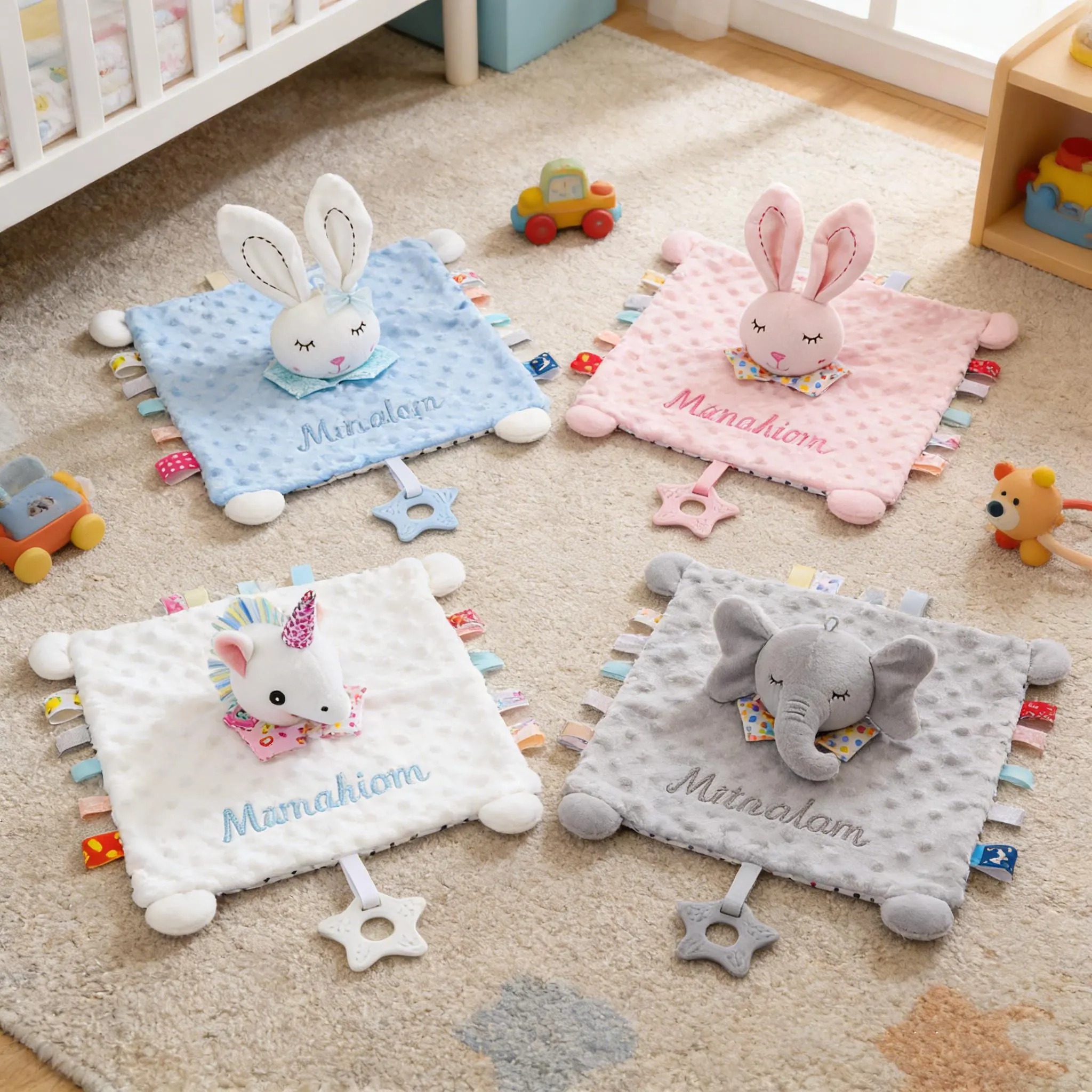 Personalized Baby Lovey Blanket