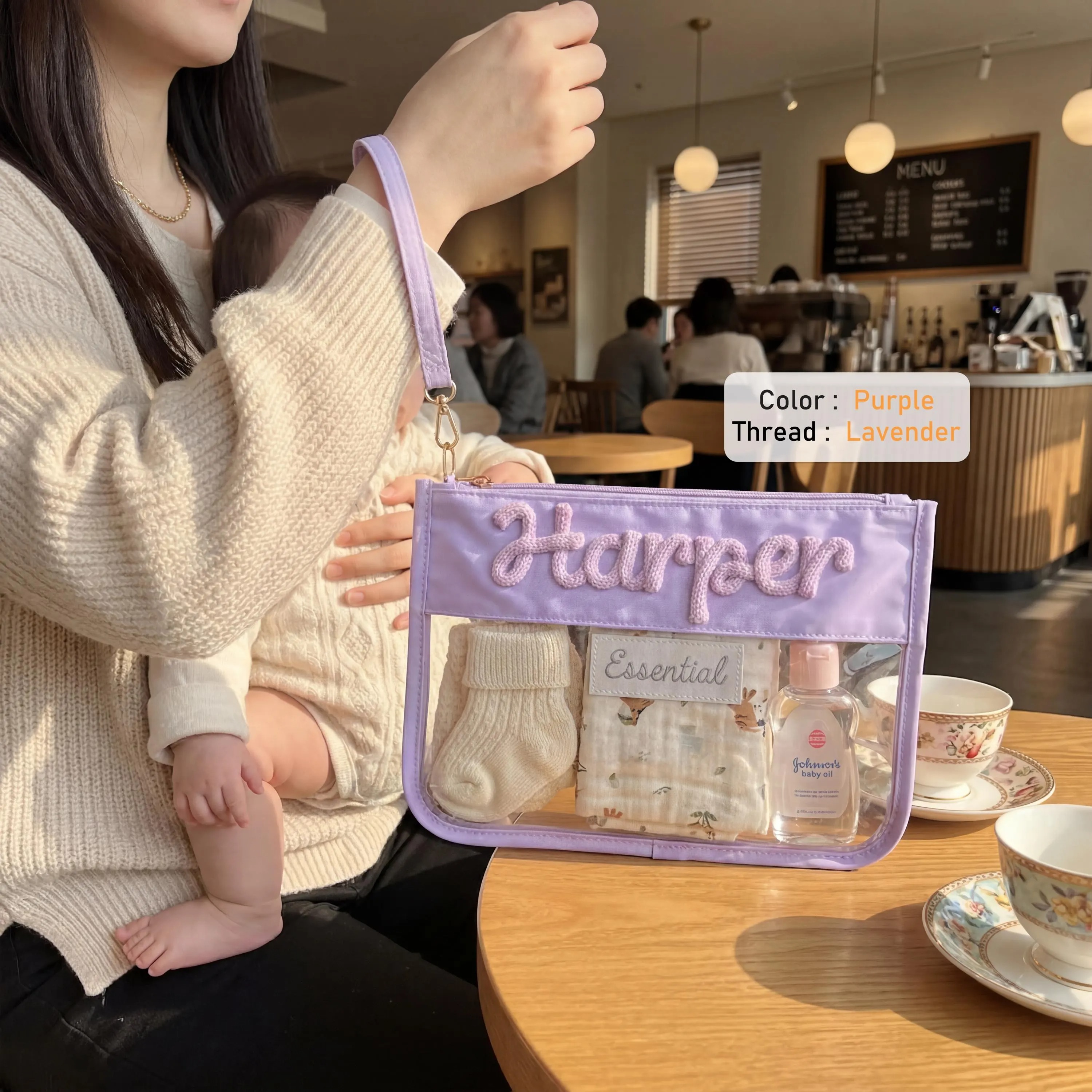 Personalized Baby Pouch, New Mom Gift